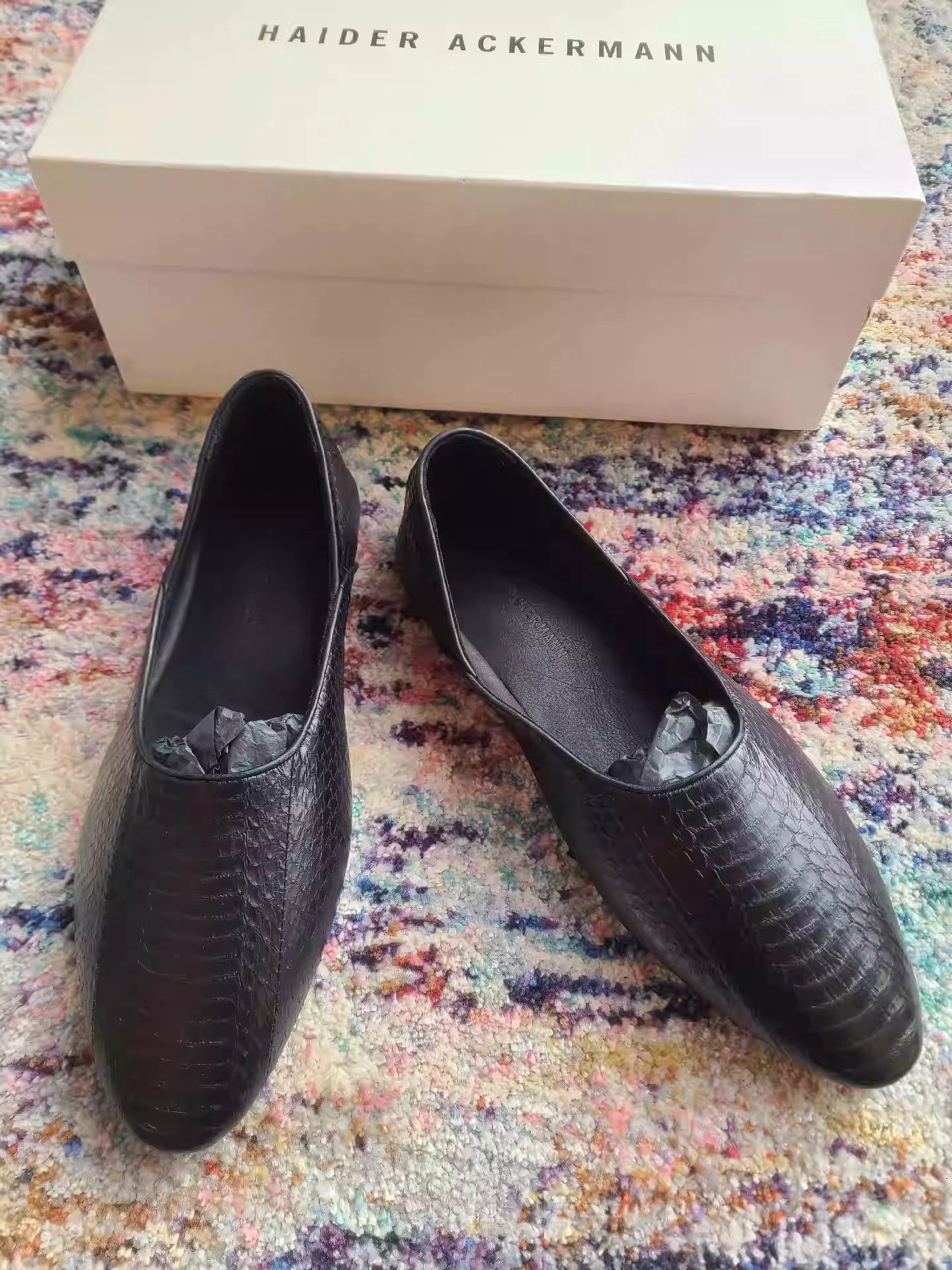 image of Haider Ackermann Casual Soybean Shoes in Black, Men's (Size 8)