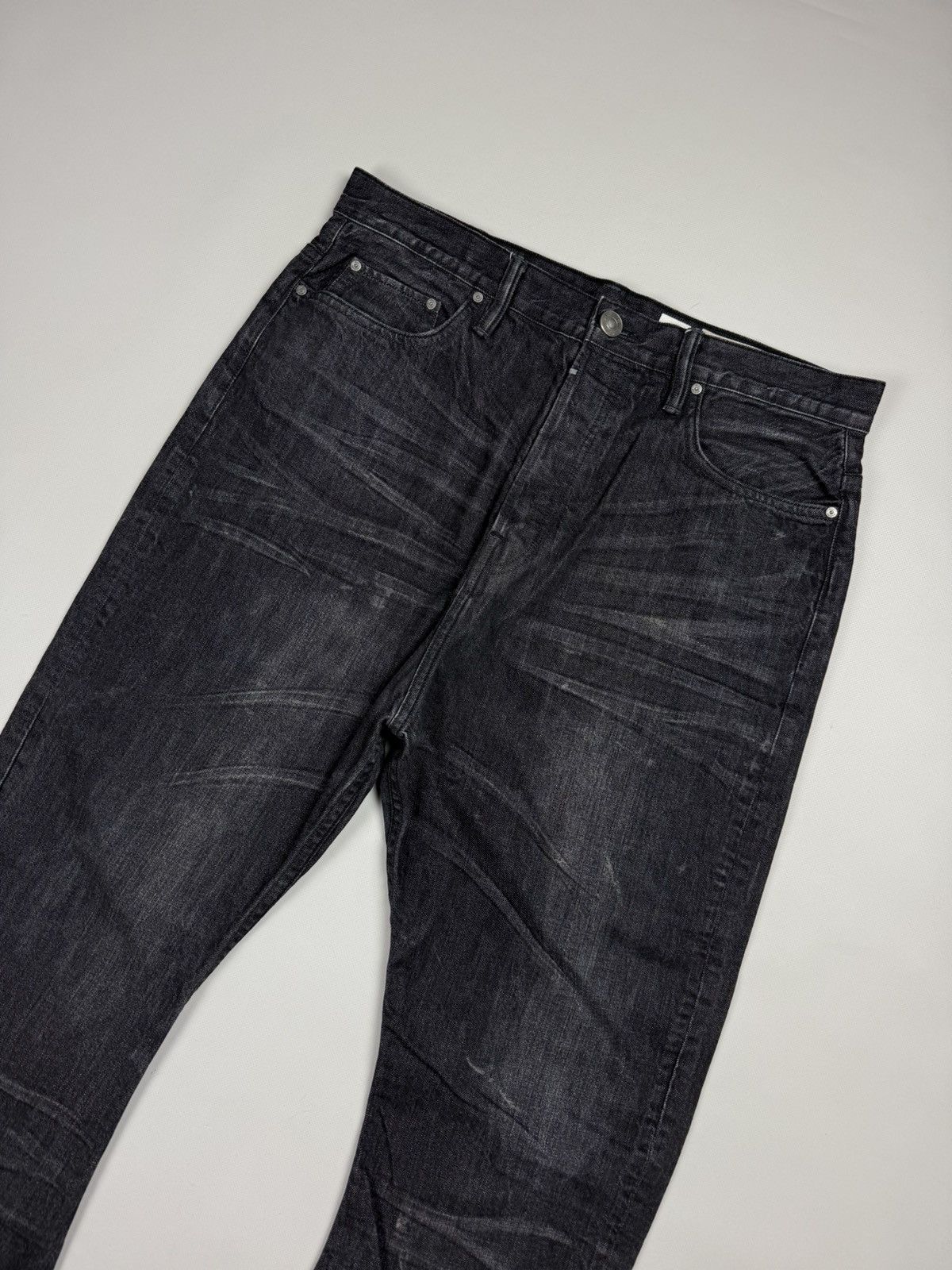 Allsaints × Japanese Brand Allsaints Black NLS Split Men’s Jeans Size 32 Size US 32 / EU 48 - 2 Thumbnail