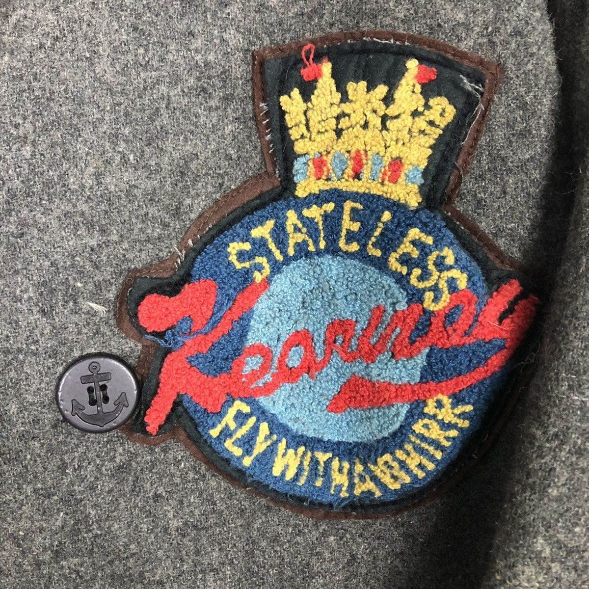 Hysteric Glamour 🔥VINTAGE WOOL BOMBER JACKET KEARNEY HOUSE FULLPATCH BIG LOGO Size US M / EU 48-50 / 2 - 19 Thumbnail