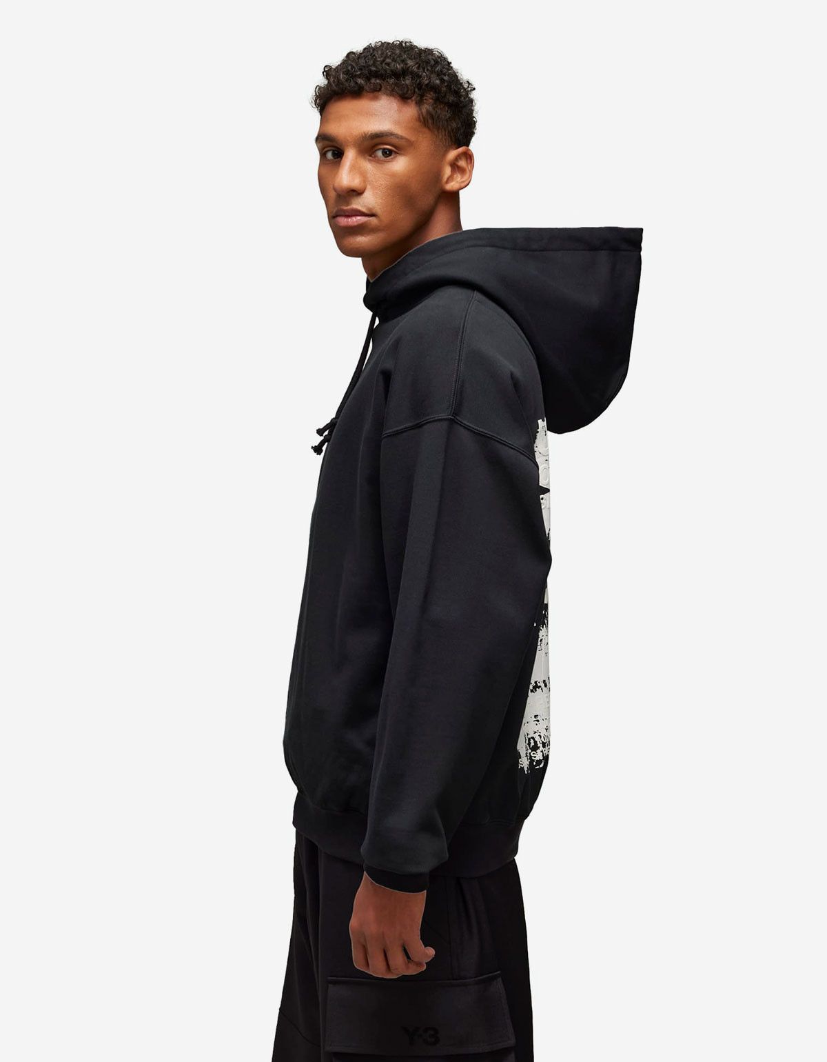 Y-3 Y-3 Black Graphic Print Hoodie Size US S / EU 44-46 / 1 - 5 Thumbnail