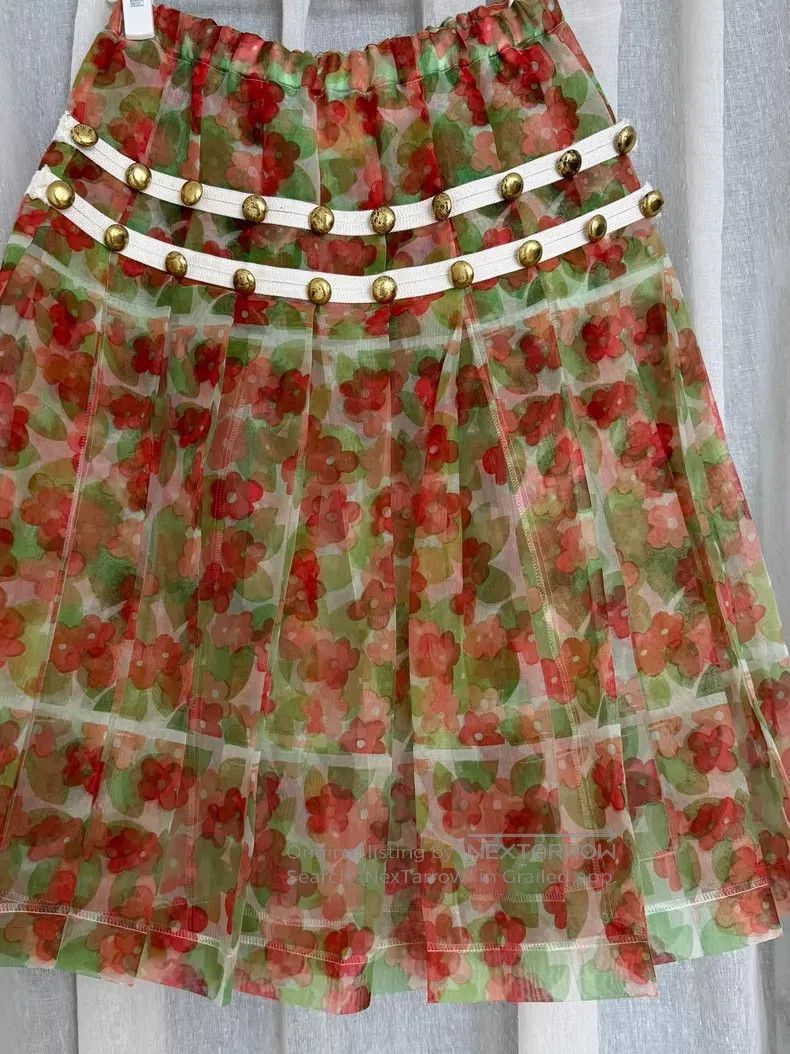 Comme des Garcons Comme Des Garcons size XS Floral Net Veil Skirt Size 23" - 1 Thumbnail