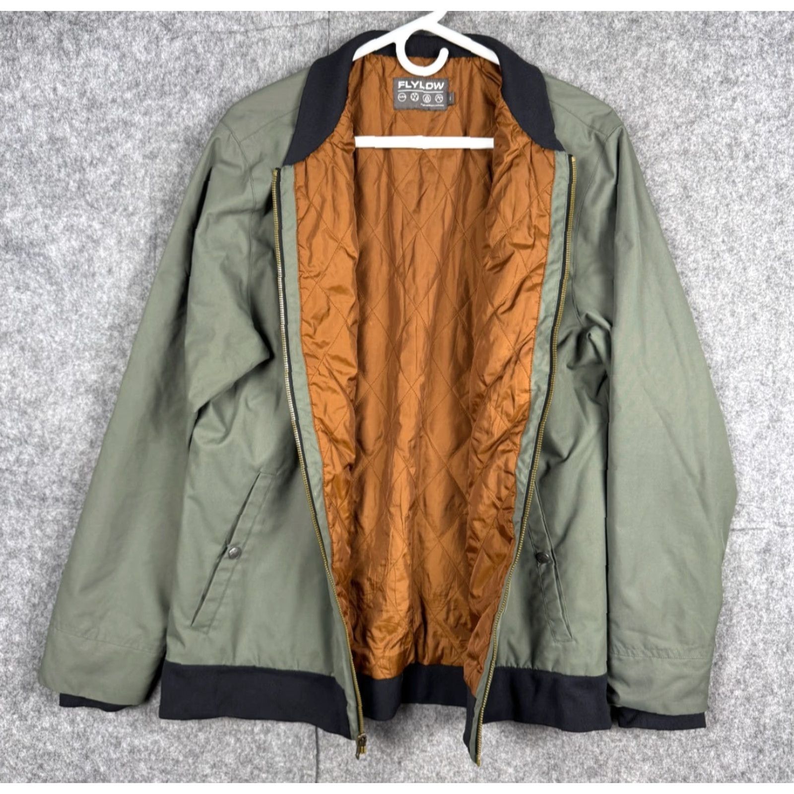 Flylow Flylow Bomber Jacket Mens Size M Green Outdoor Lined Nylon Lightweight Zip Regular 90s? Size US M / EU 48-50 / 2 - 5 Thumbnail