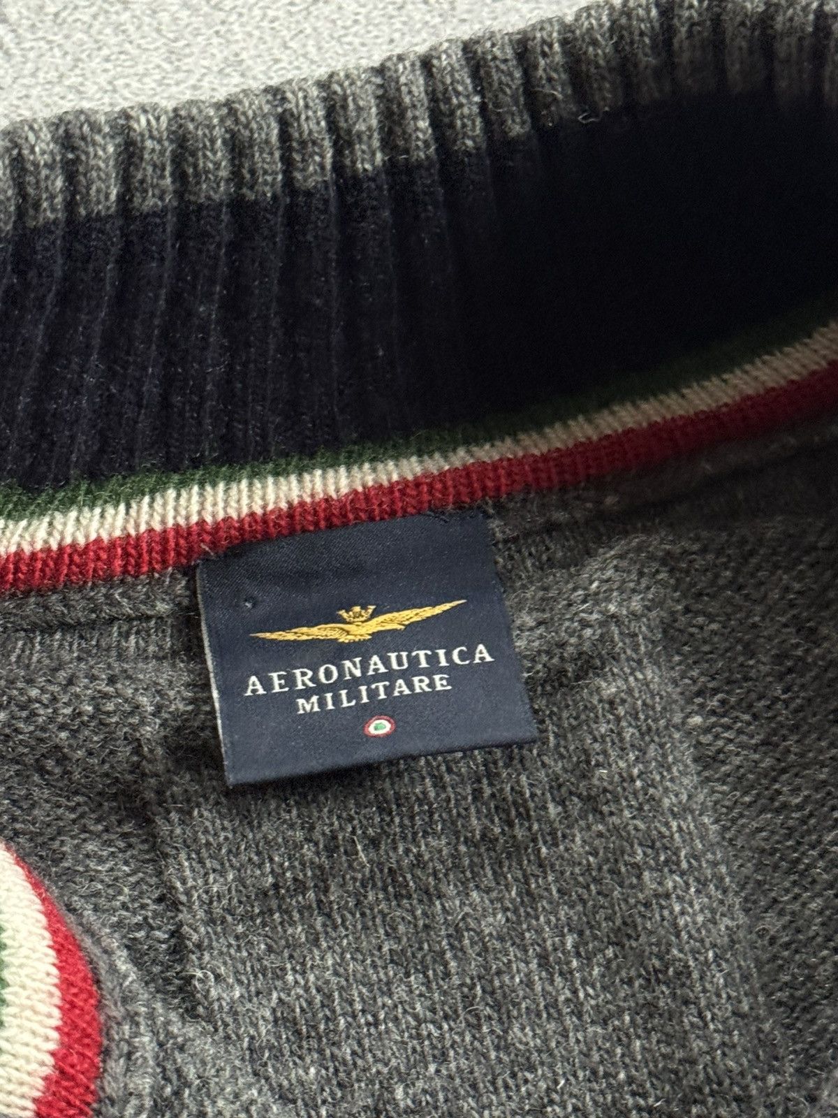 Aeronautica Militare Aeronautica Militare XL button up turtleneck sweater jumper Size US XL / EU 56 / 4 - 9 Thumbnail