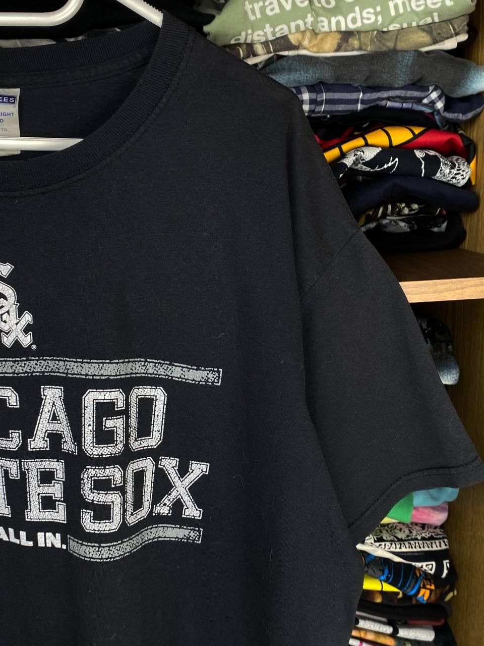 Jerzees Vintage Chicago White Sox 90s "All In" Graphic Tee Size US XL / EU 56 / 4 - 3 Thumbnail