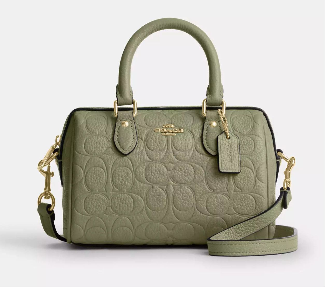 Coach Mini Rowan Crossbody Bag In Signature Leather CEW07 Size ONE SIZE - 7 Thumbnail