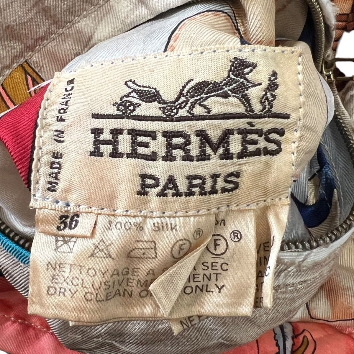 Hermes HERMES 90s MARGIELA Vintage Reversible Silk Jacket Size US XS / EU 42 / 0 - 15 Thumbnail