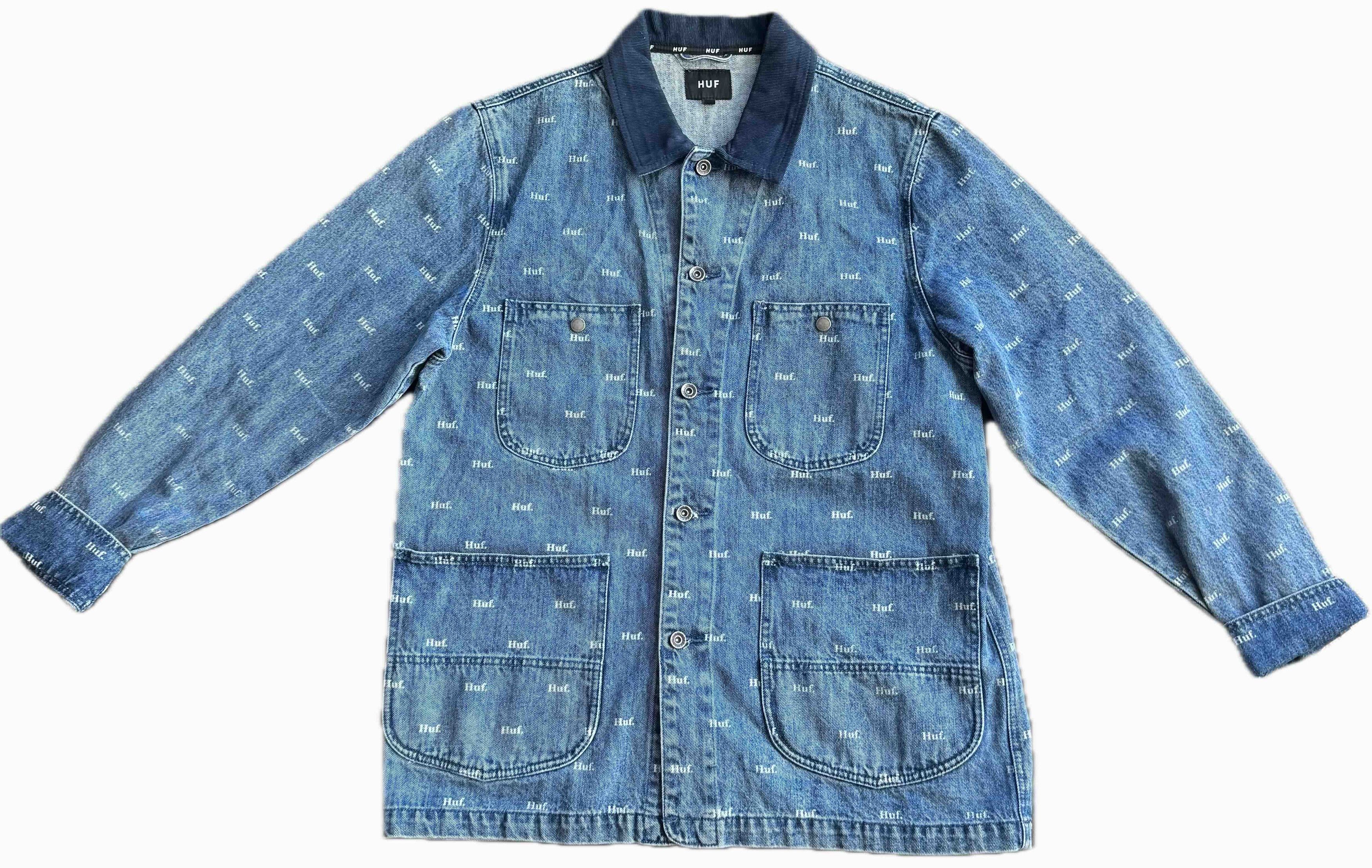 Huf HUF Men's Blue Denim Jacket Size US L / EU 52-54 / 3 - 1 Thumbnail