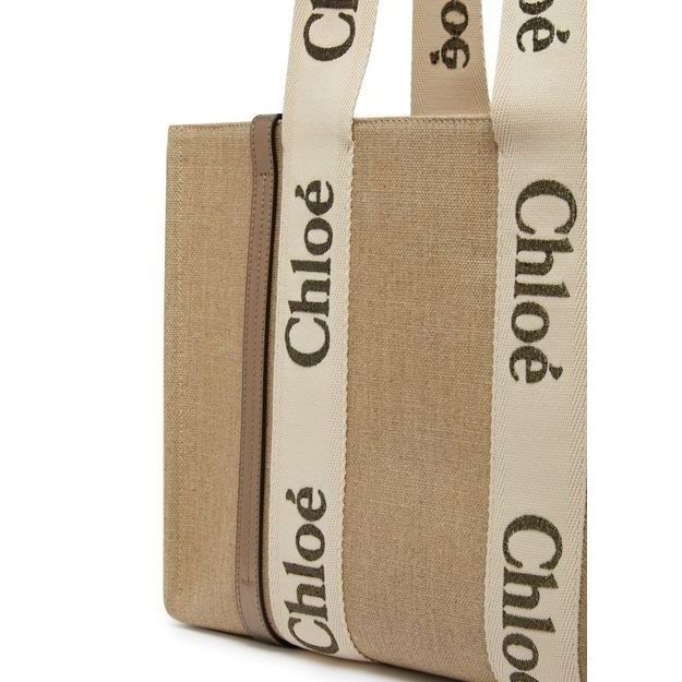 Chloe Chloe Medium Shiny Gray Raffia-Effect Tote Bag New & Authent Size ONE SIZE - 5 Thumbnail
