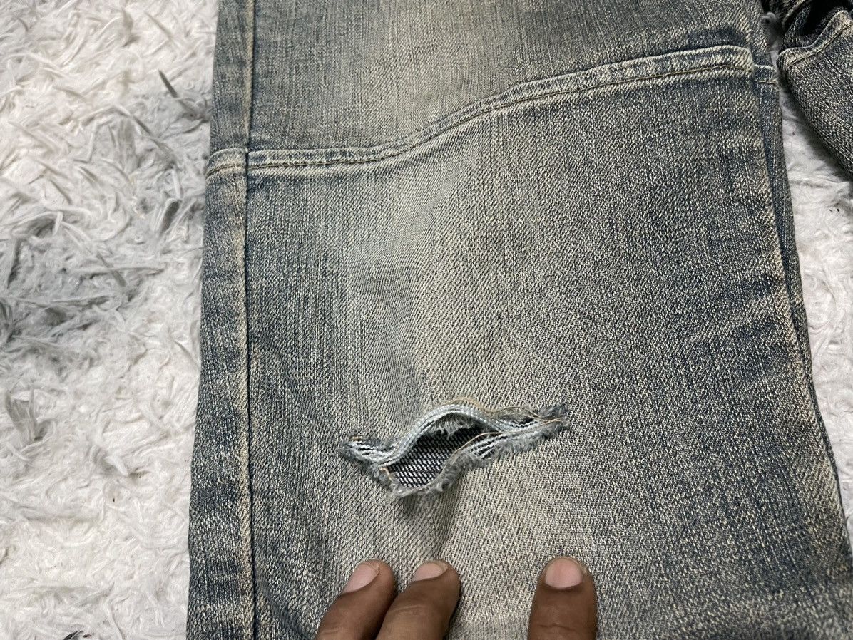 20471120 2000s PPFM INSPIRED FLARE BONDAGE JEANS RARE DESIGN Size US 31 - 6 Thumbnail