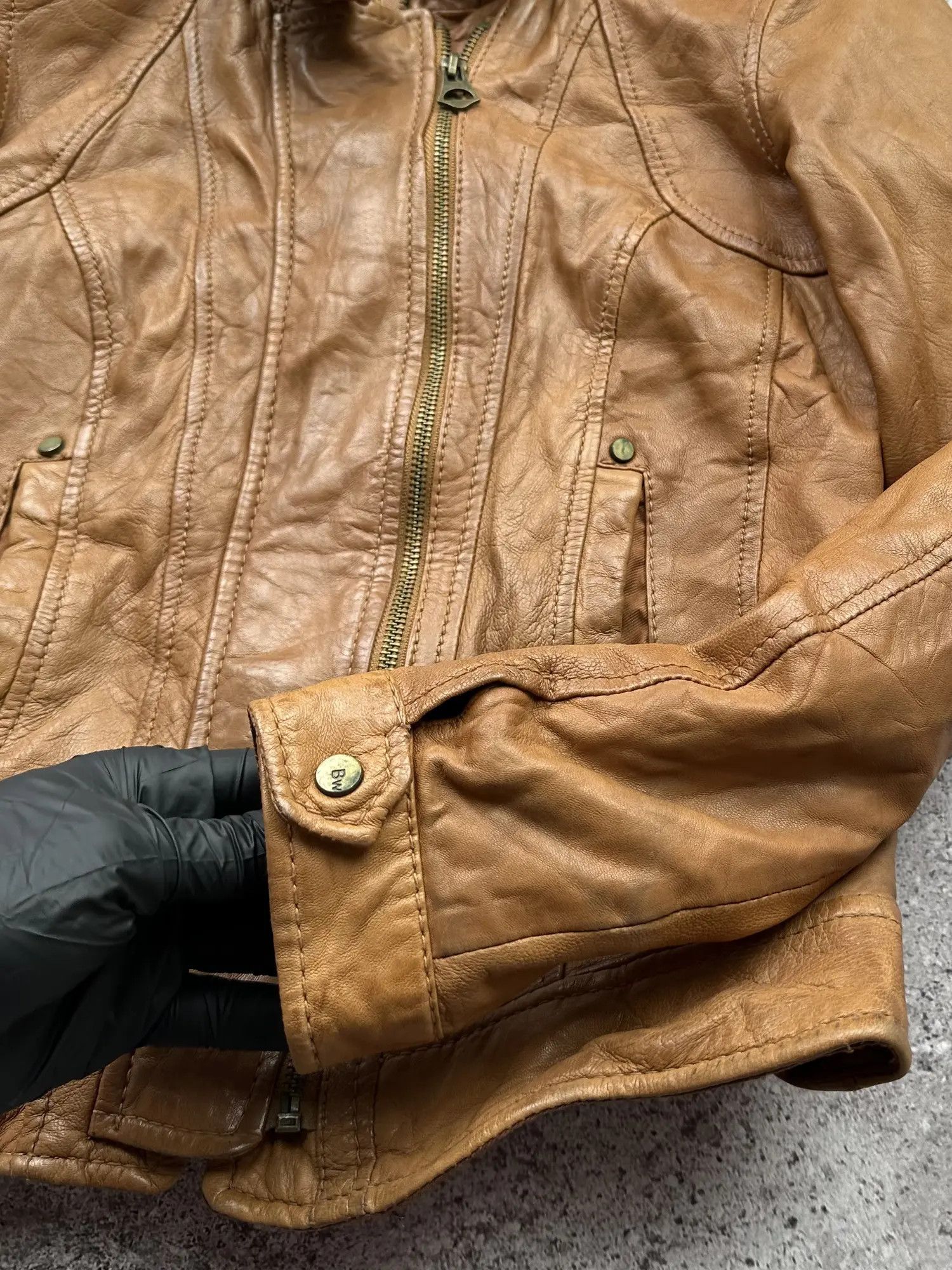 Japanese Brand Vintage Leather Jacket C171(V49) Size M / US 6-8 / IT 42-44 - 5 Thumbnail