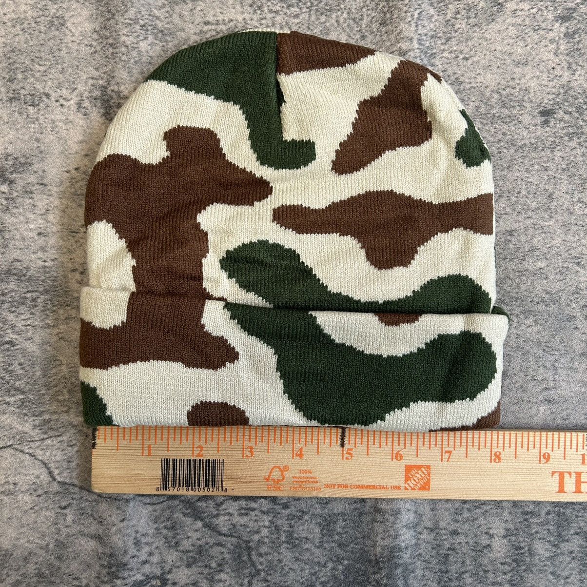 Japanese Brand × Realtree × Vintage Y2K 2000s Super soft all over camo tree print winter beanie Size ONE SIZE - 3 Thumbnail