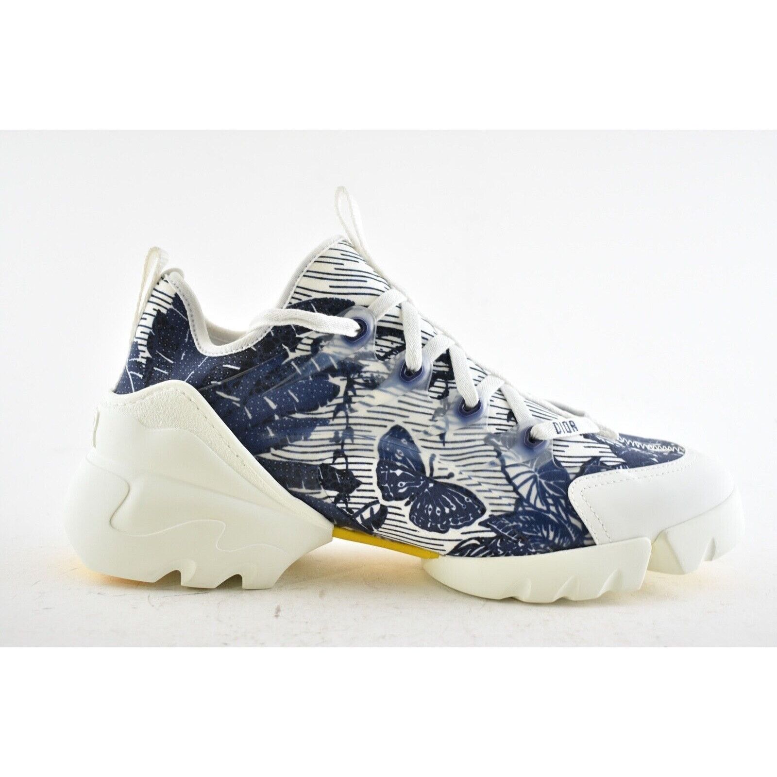 Dior Dior D-Connect Blue White Butterfly Flat Trainer Sneaker 39 Size US 9 / IT 39 - 2 Thumbnail