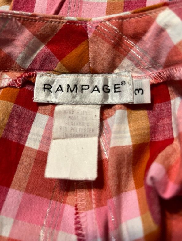 Other VTG Rampage Pink Gingham Plaid Checkered Trousers – Size 3 Size 26" / US 2 / IT 38 - 4 Thumbnail