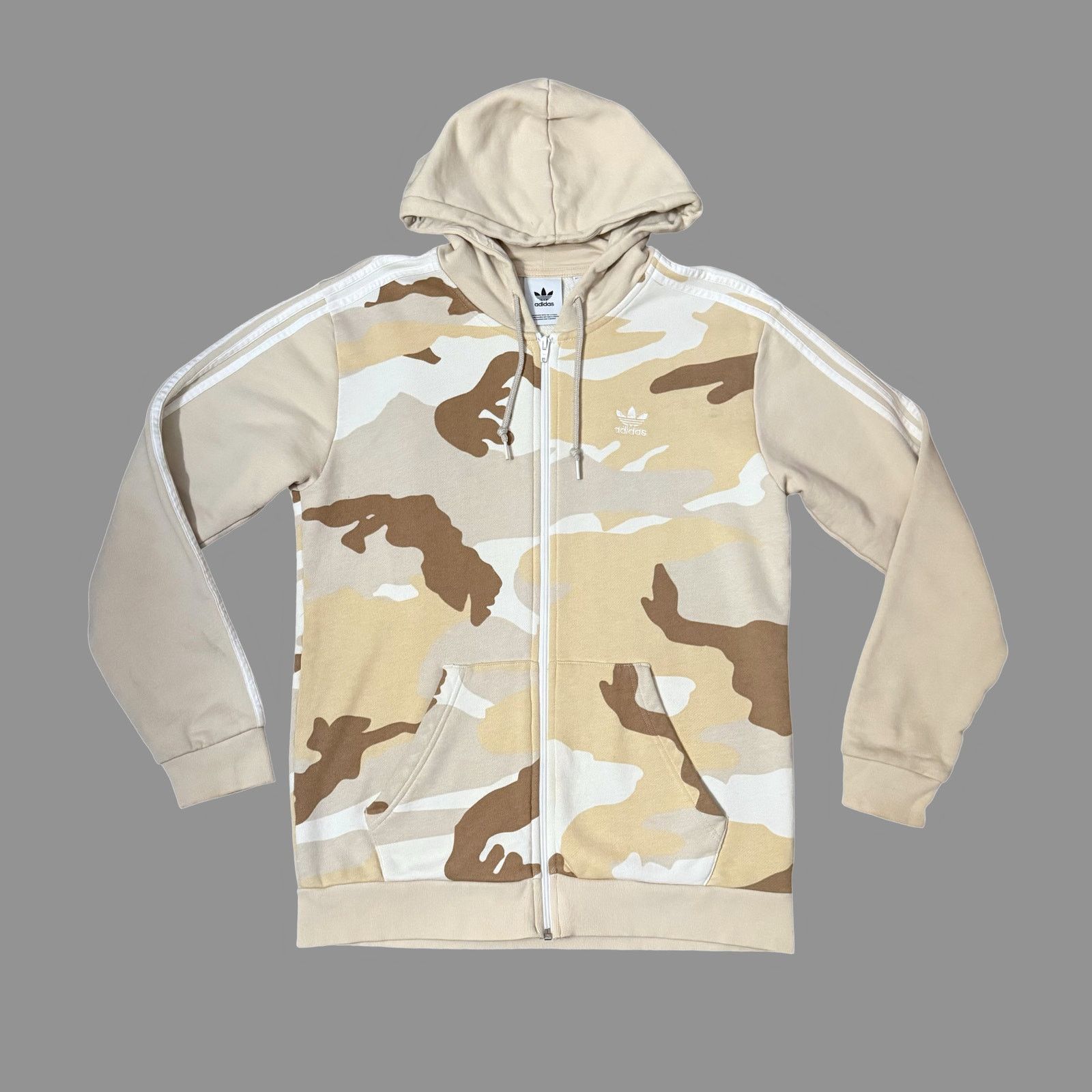 Adidas adidas Originals Camo Full-Zip Hooded Sweatshirt GUC Size M Size US M / EU 48-50 / 2 - 1 Thumbnail