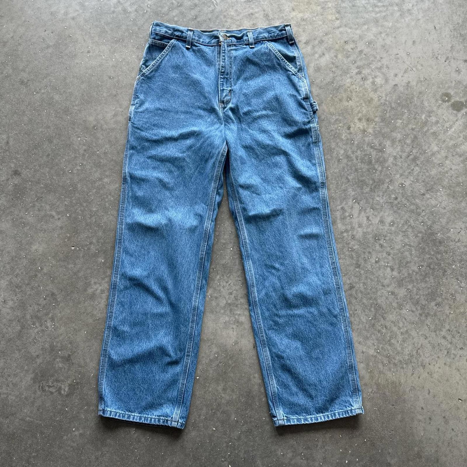 Carhartt Carhartt Carpernter Blue washed Denim Jeans Size US 34 / EU 50 - 1 Thumbnail