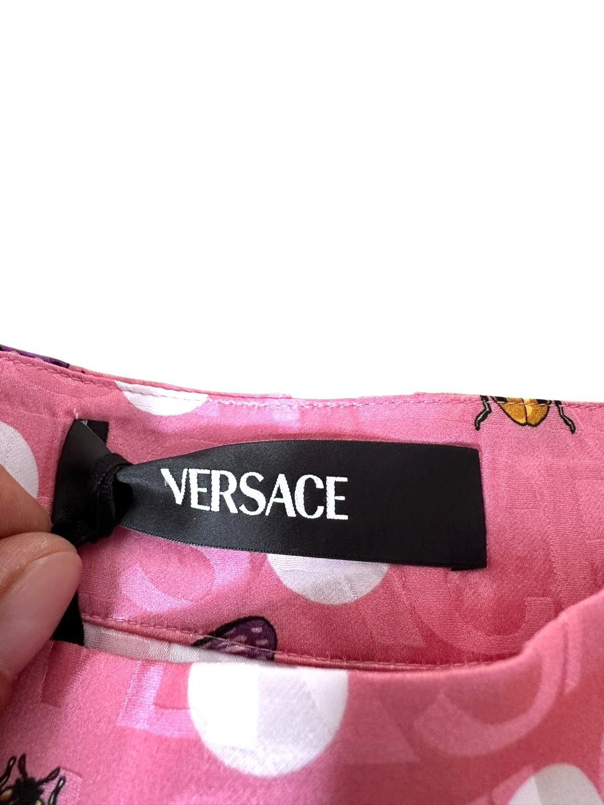 Versace Versace pink pleated midi skirt with butterflies Size 28" / US 6 / IT 42 - 5 Thumbnail