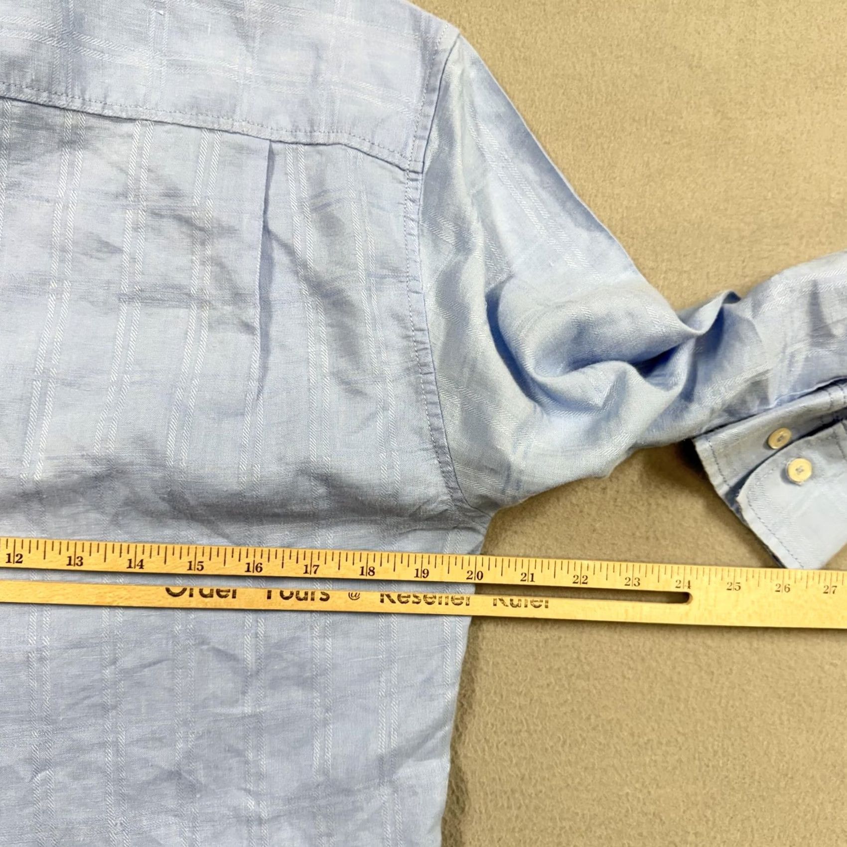 Tommy Bahama Tommy Bahama Shirt Mens M Blue Stripe Long Sleeve Linen Button Up Casual Size US M / EU 48-50 / 2 - 5 Thumbnail