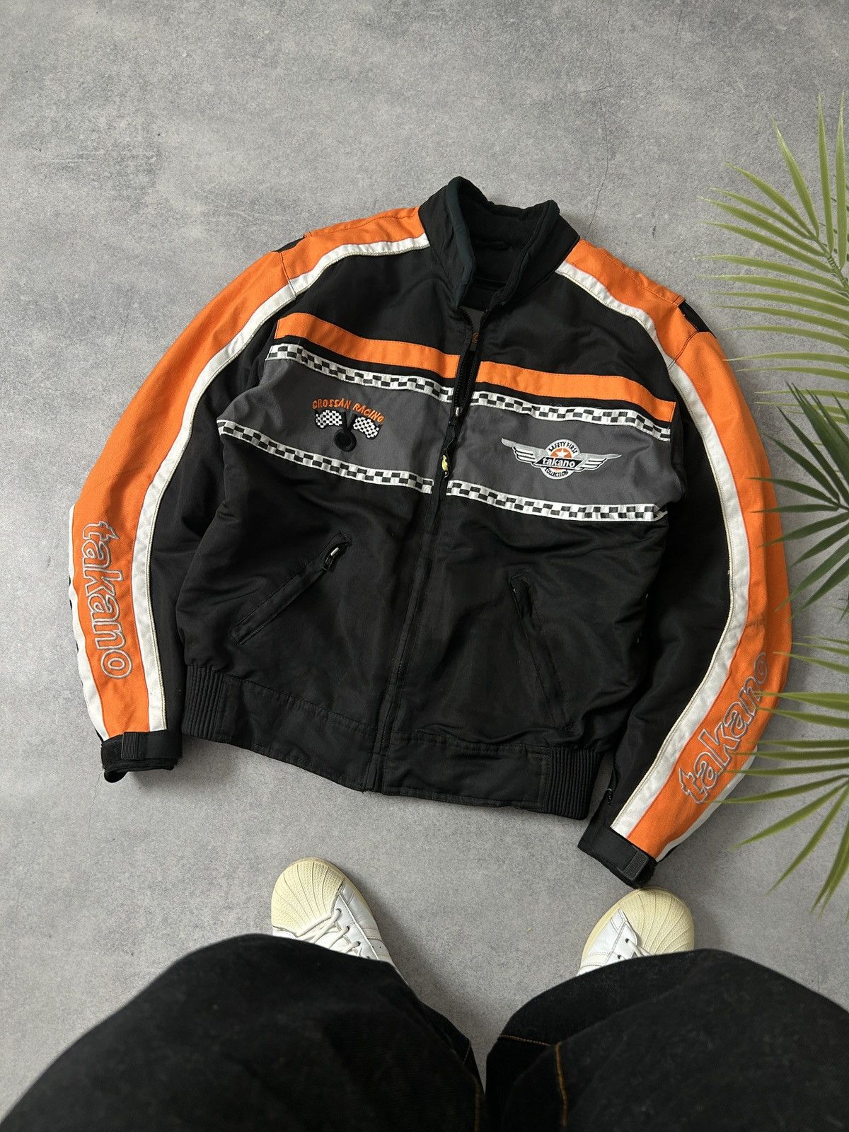 Japanese Brand Vintage Takano Racing big logo bomber jacket mens Size US M / EU 48-50 / 2 - 1 Thumbnail