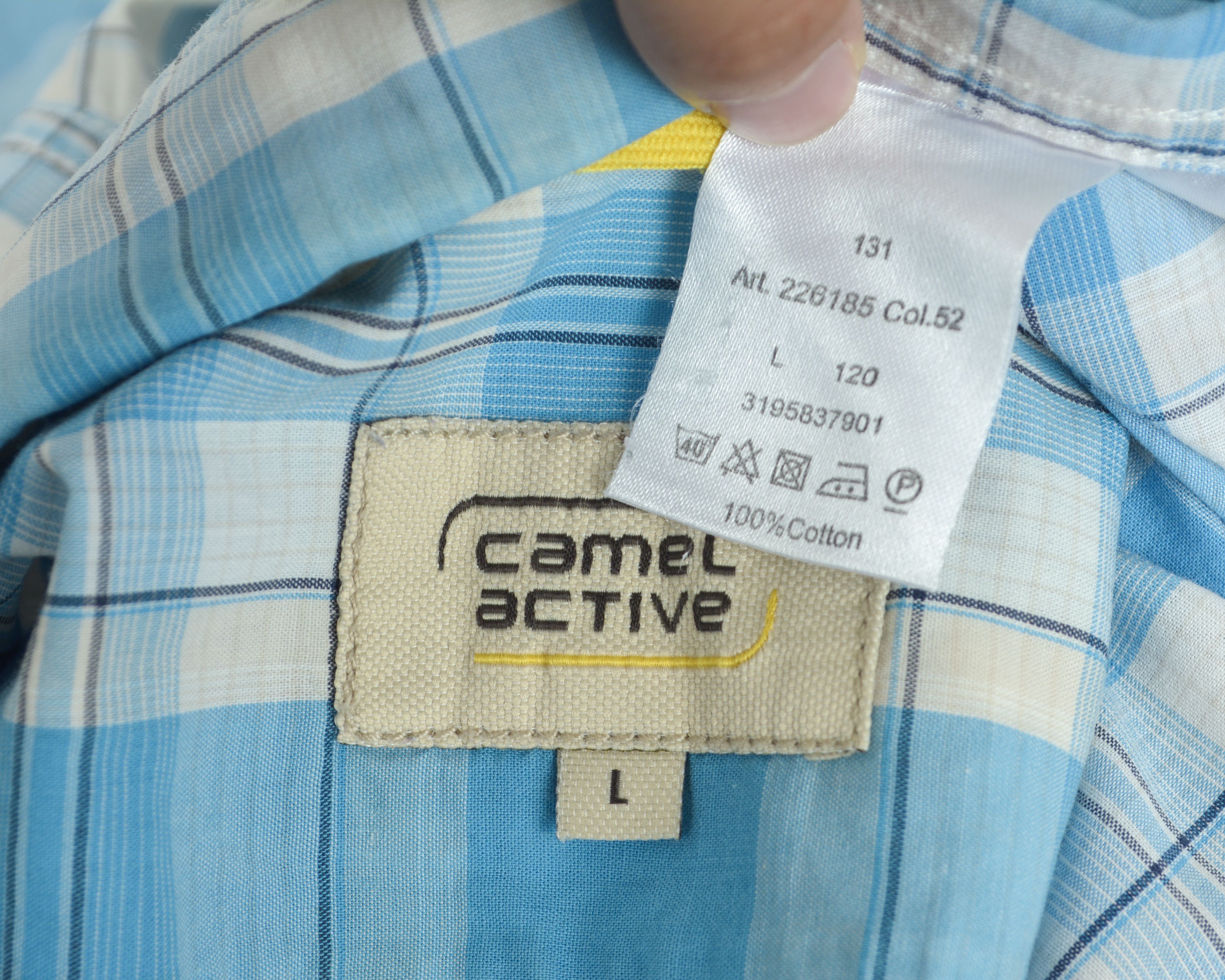 camel active L Short Sleeved Shirt Check Casual Plaid Button Up Summer Size US L / EU 52-54 / 3 - 7 Thumbnail