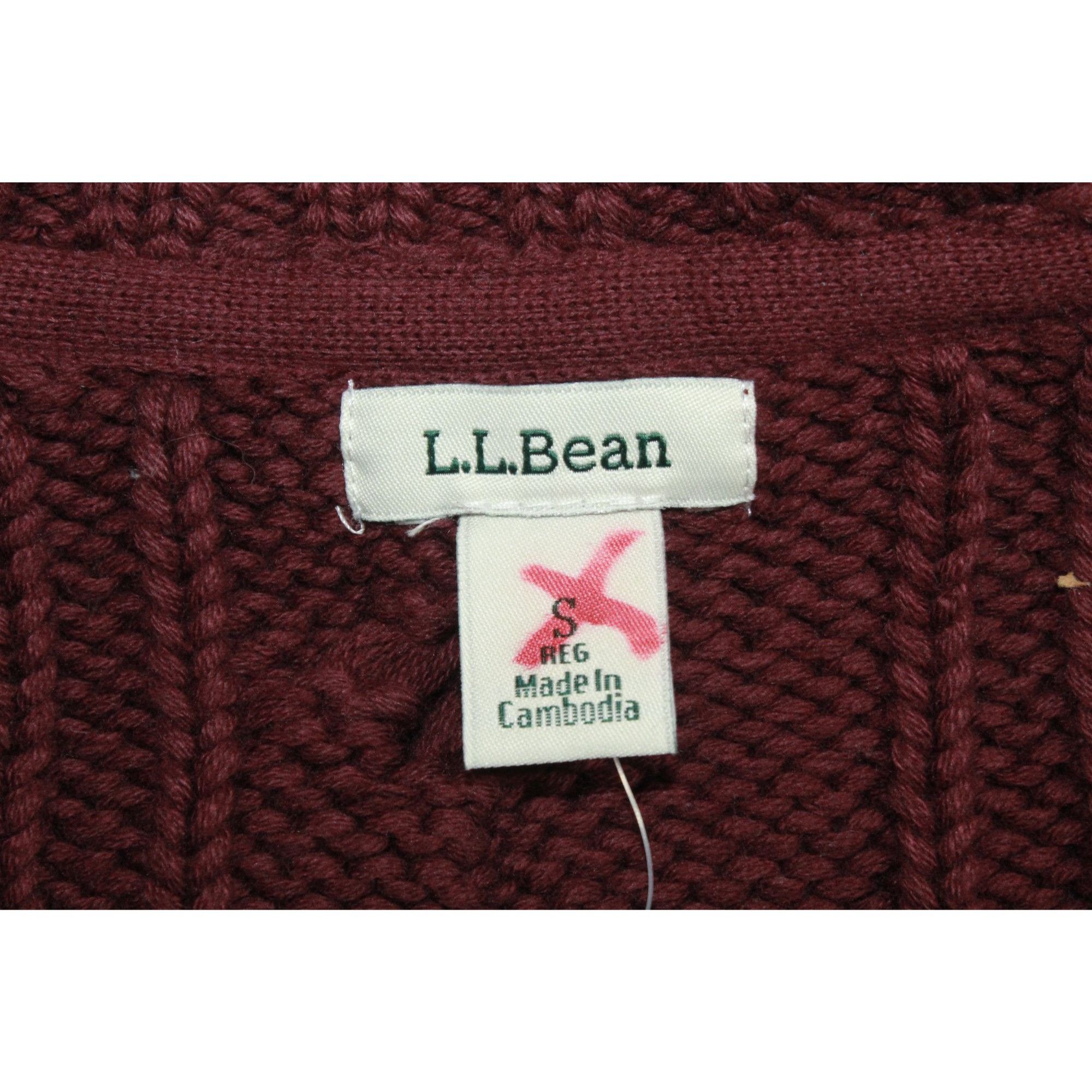 L.L. Bean LL Bean Double L Cable Sweater Zip Cardigan Preppy Outdoor Size S / US 4 / IT 40 - 9 Thumbnail