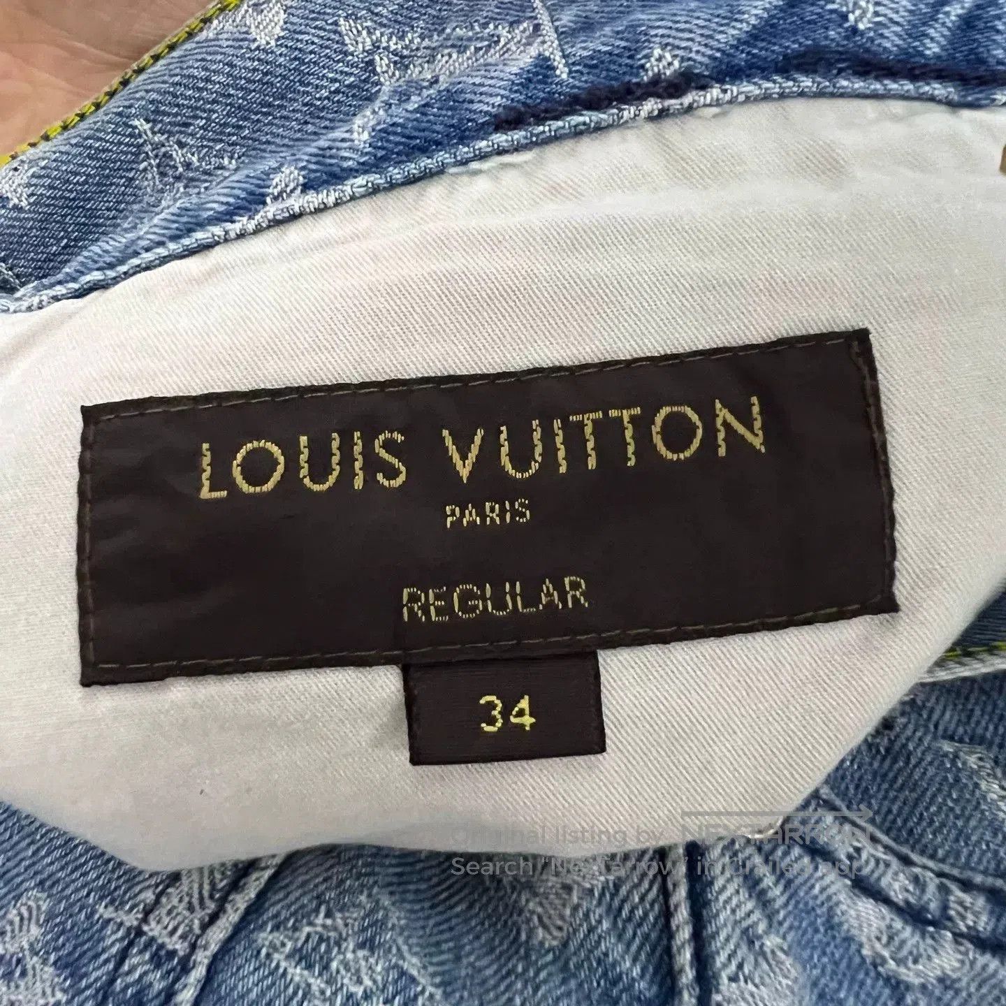 Louis Vuitton Louis Vuitton x Supreme Blue Denim Jeans. Size US 34 / EU 50 - 4 Thumbnail