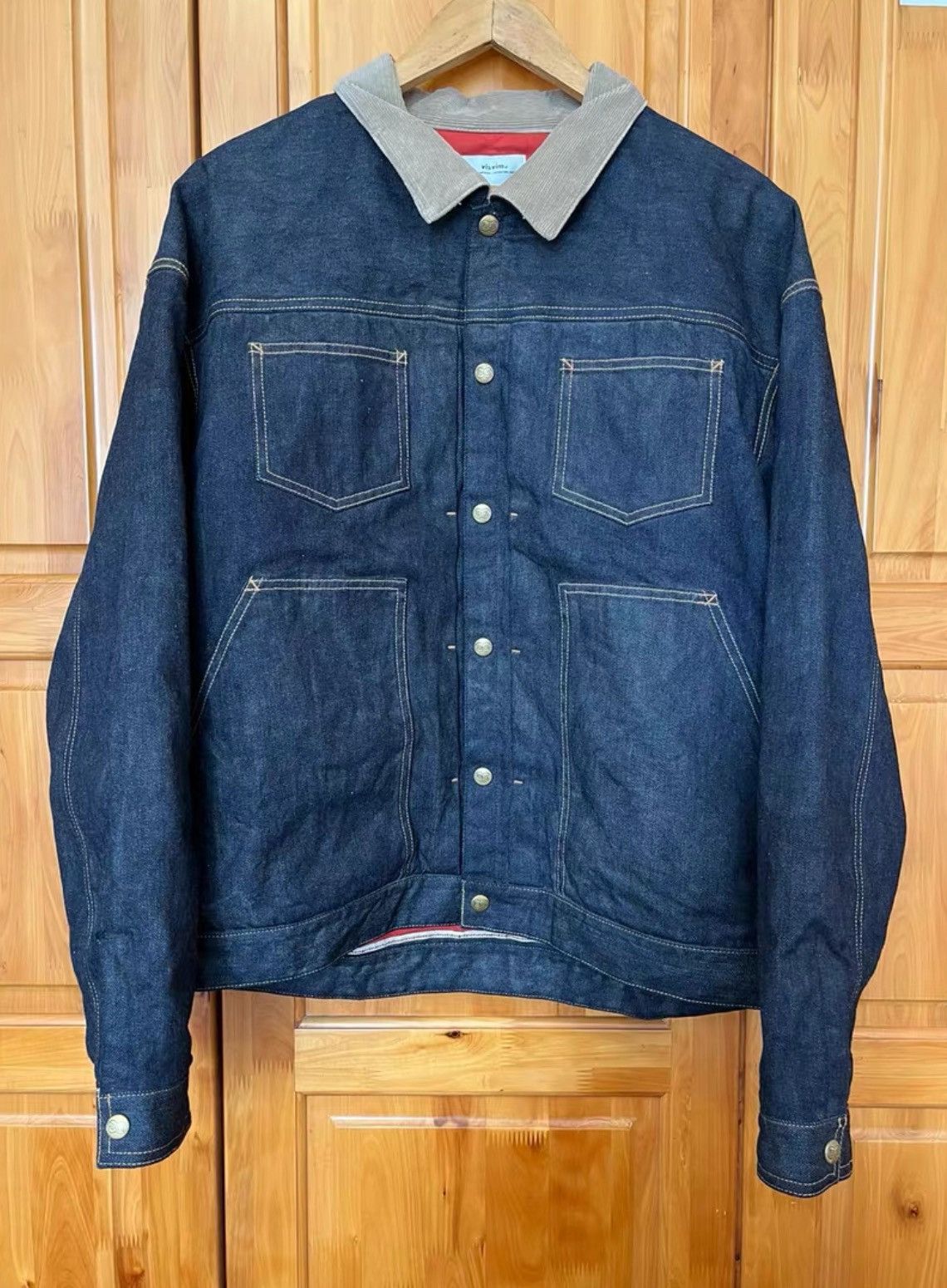 Image of Visvim 23Aw Ss Waysee Jkt Mud Od Jacket in Blue, Men's (Size XL)