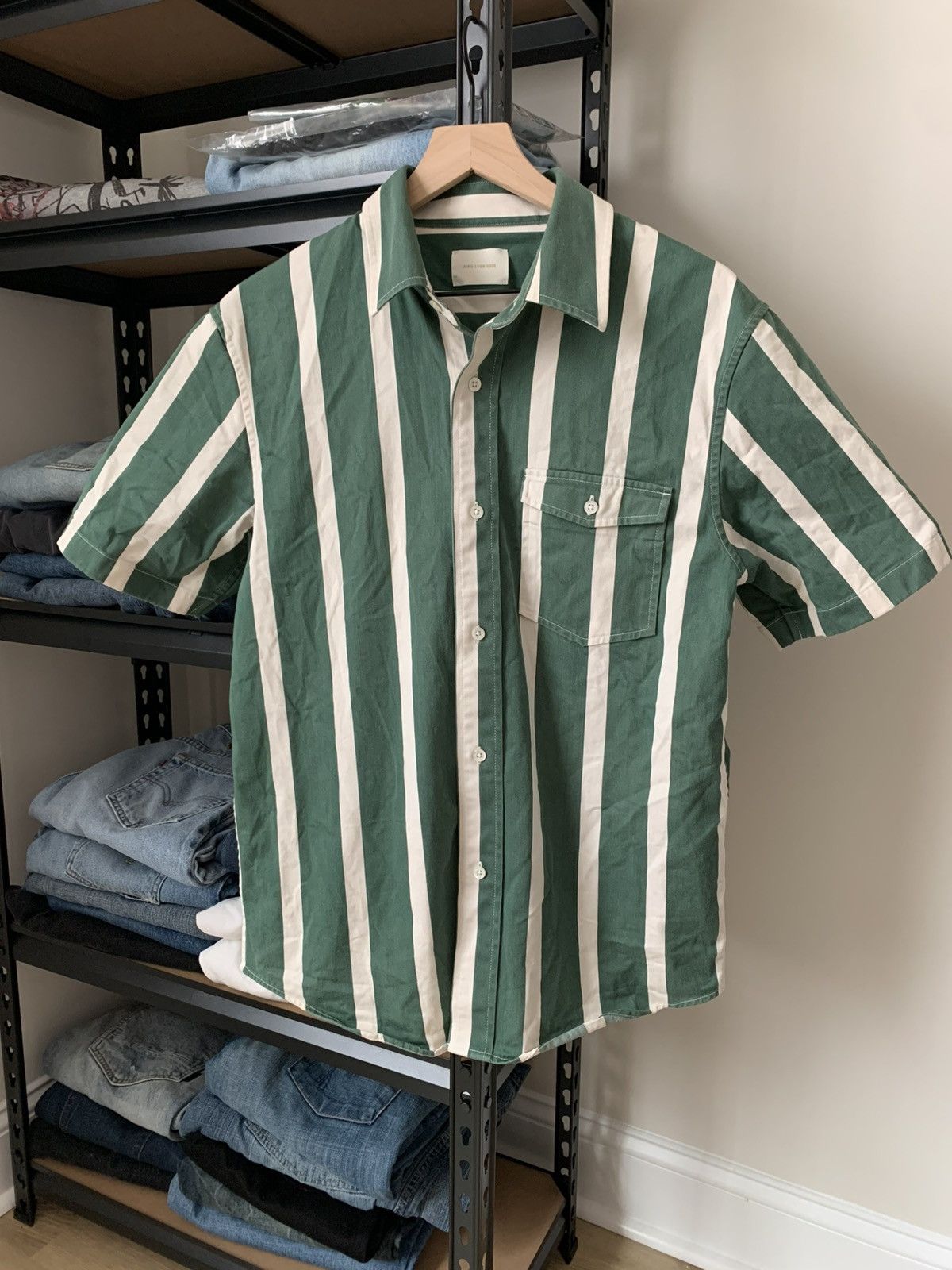 Aime Leon Dore Aime Leon Dore Jacquard Stripe Shirt M | Grailed