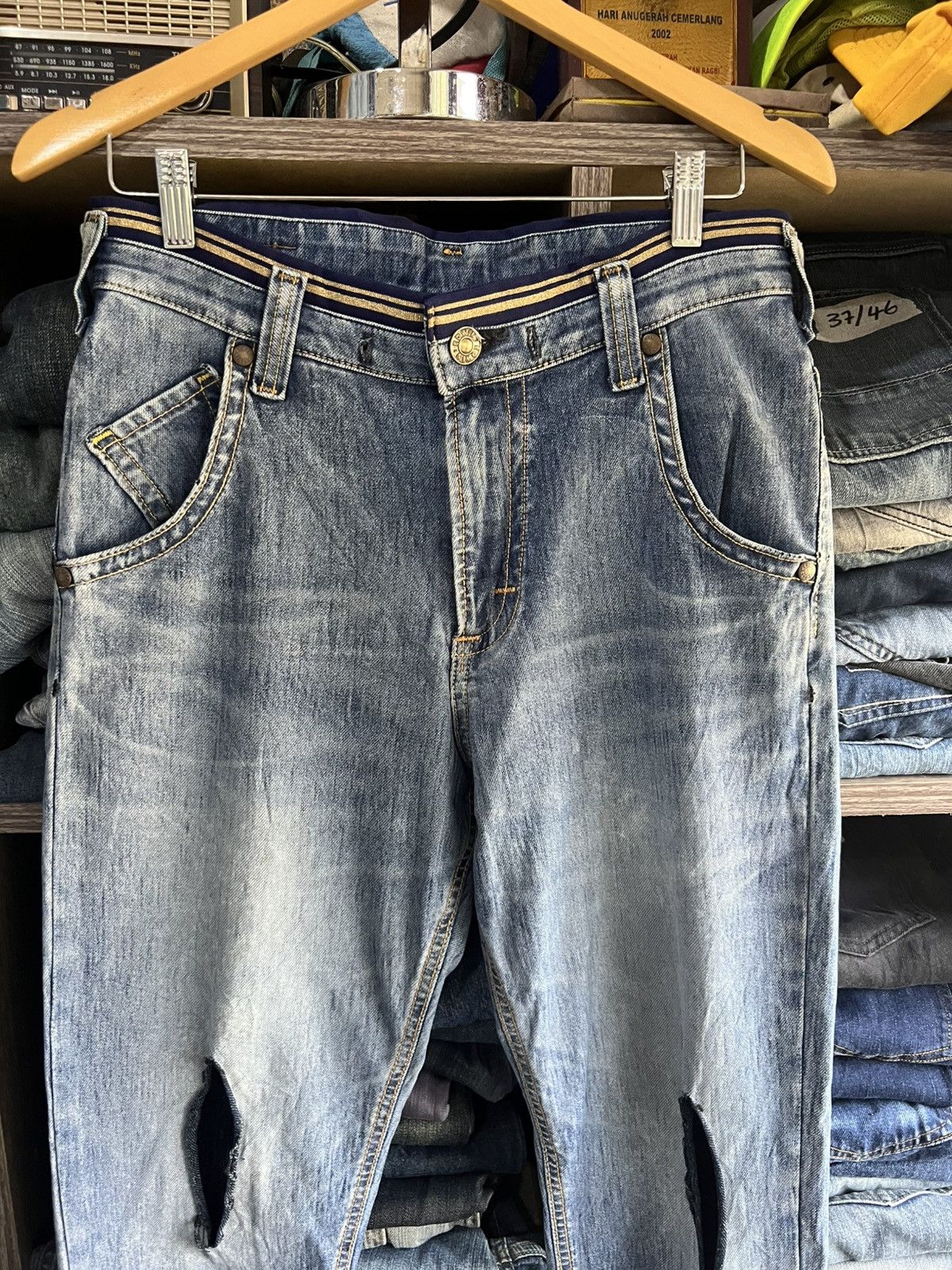 Edwin 🔥Edwin Jersey Distressed Denim Size US 31 - 5 Thumbnail