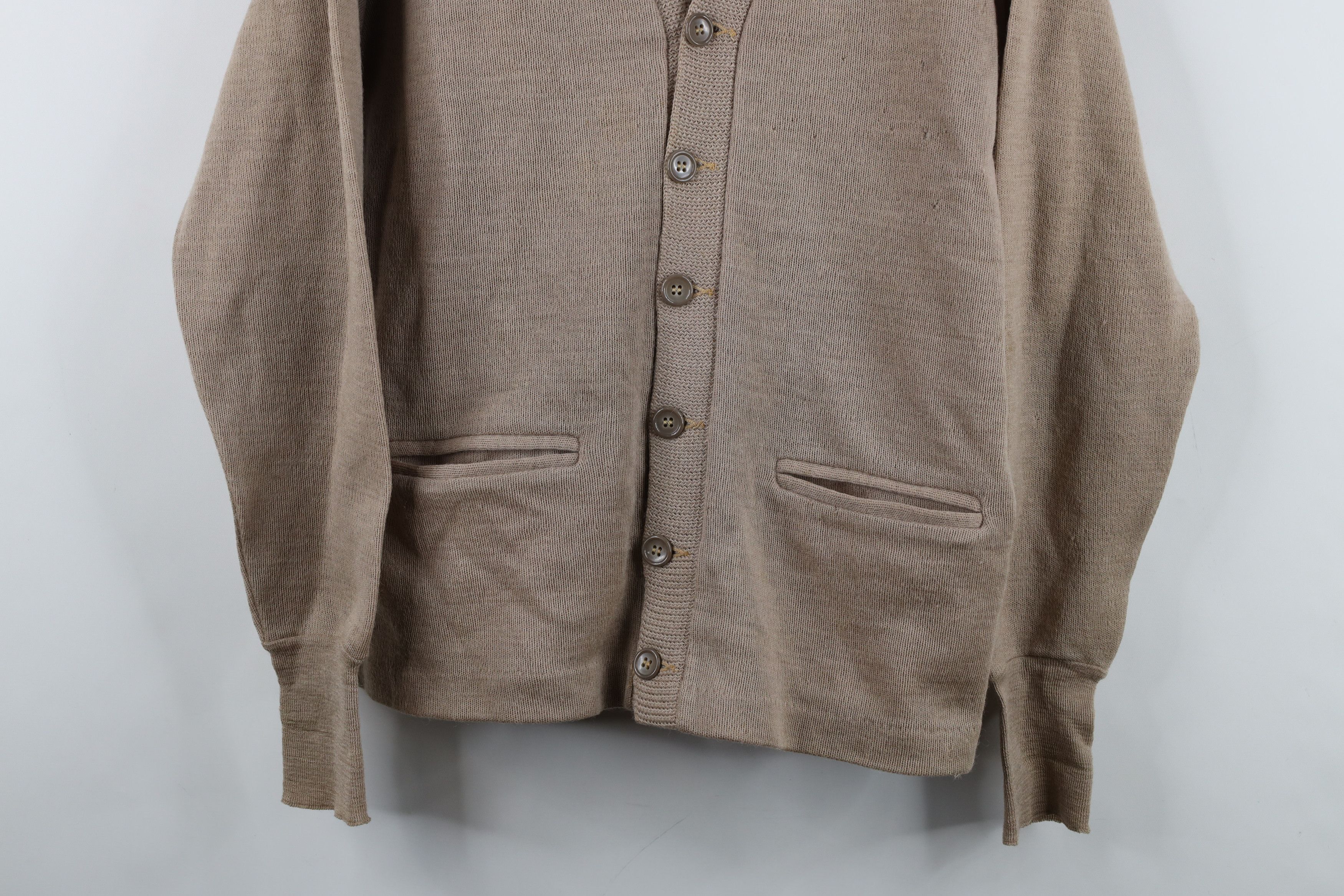 Vintage Vintage 30s 40s Rockabilly Virgin Wool Knit Cardigan Sweater Size US M / EU 48-50 / 2 - 3 Thumbnail