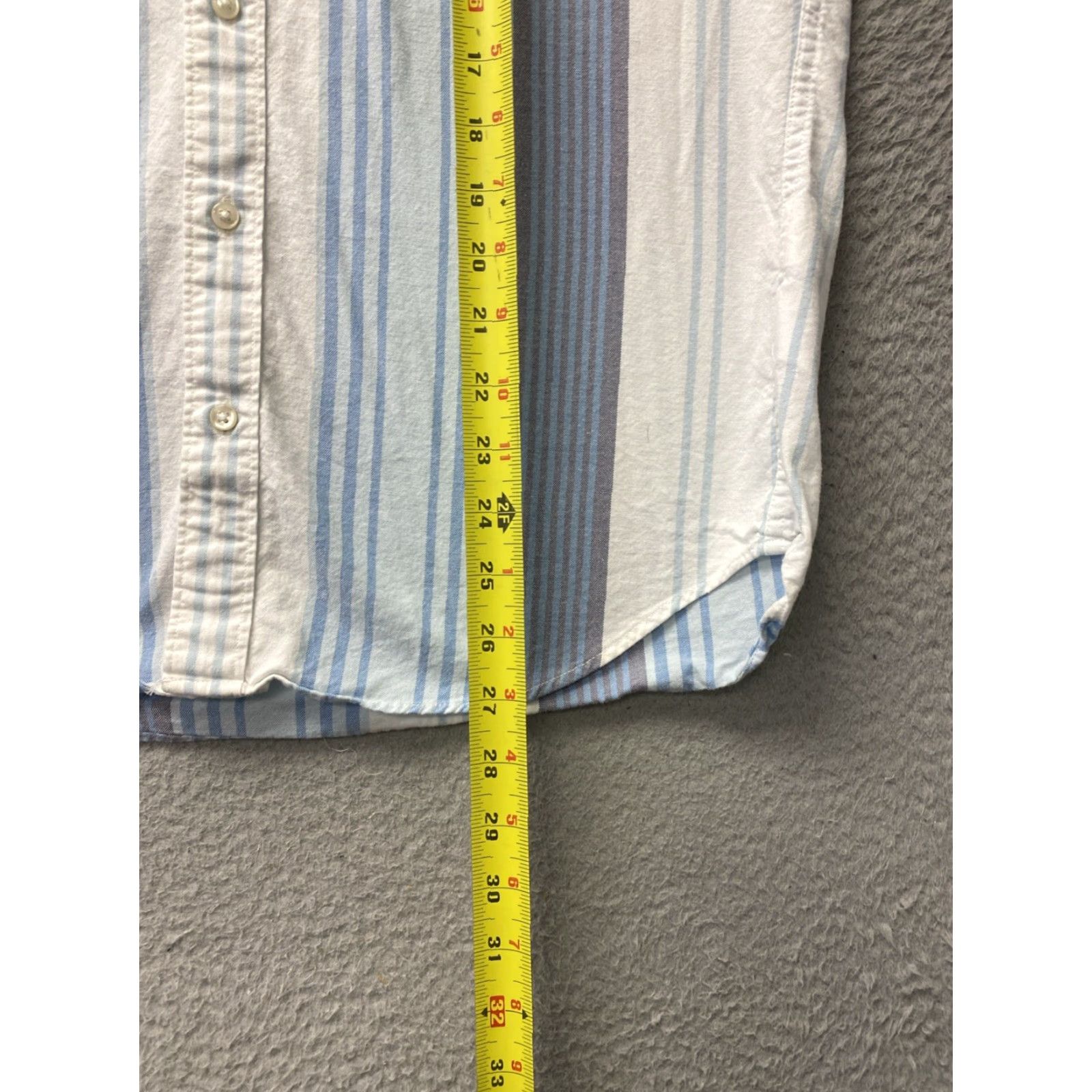 J.Crew J. Crew Button Shirt Men’s M Work Casual White Blue Stripe Shirt Knit Flannel Button-Up Pocket Western Collared Short Sleeve Mens Size US M / EU 48-50 / 2 - 6 Thumbnail