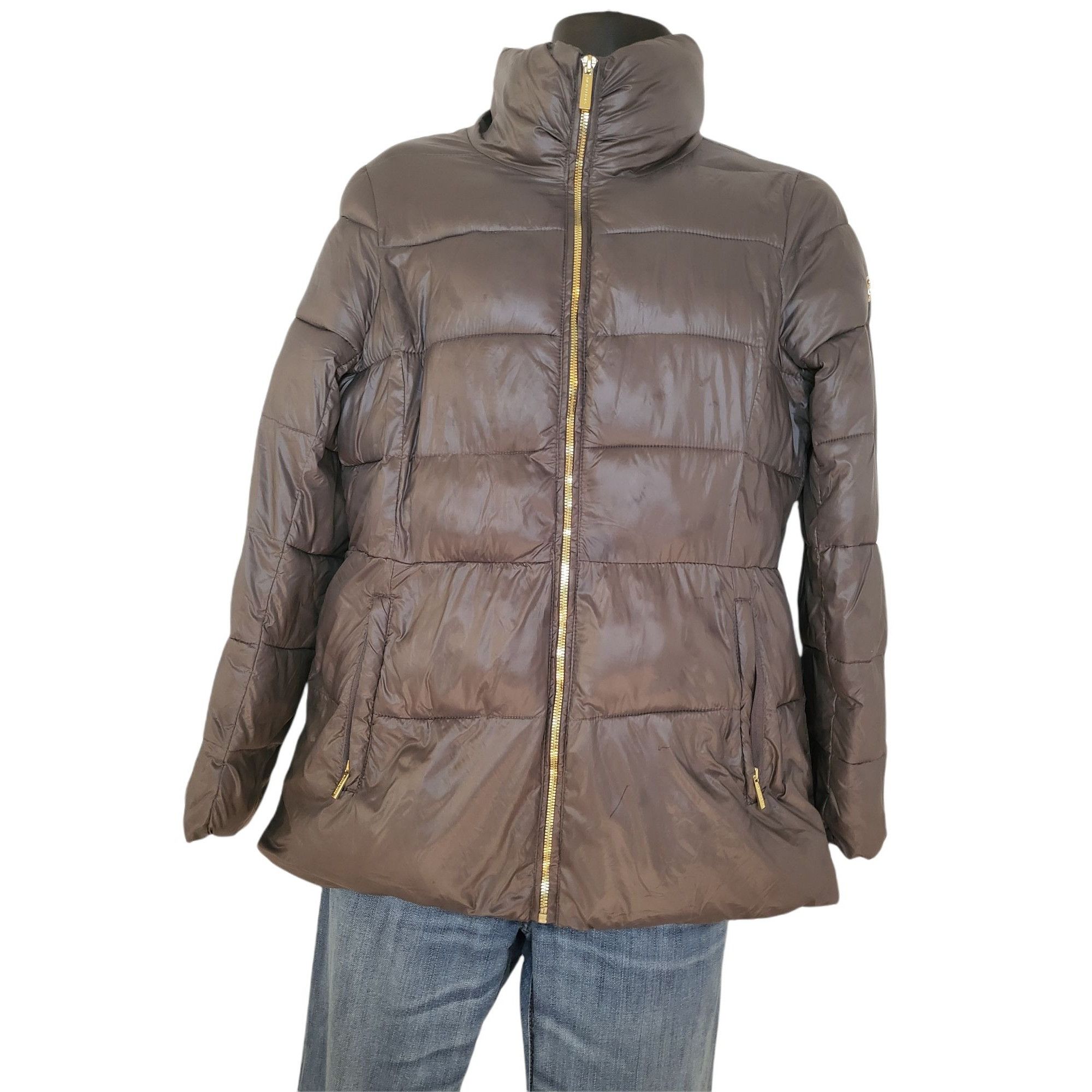 Michael Kors Michael Kors Puffer Coat Women Sz M Winter Nylon Full Zip Ou Size M / US 6-8 / IT 42-44 - 1 Thumbnail