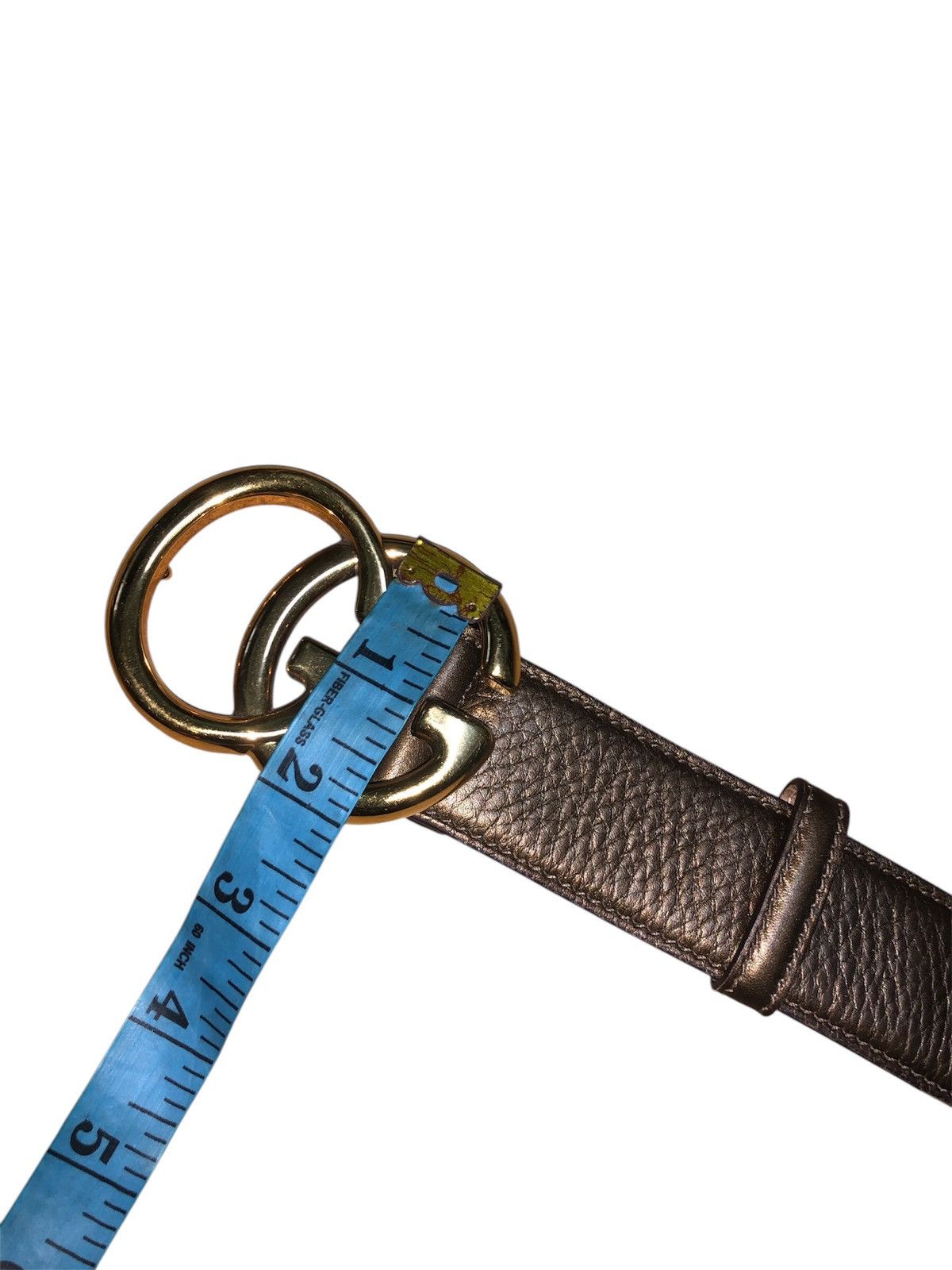 Designer × Gucci VINTAGE LEATHER BELT GUCCI 270802-214351-85-34 Size 32 - 19 Thumbnail