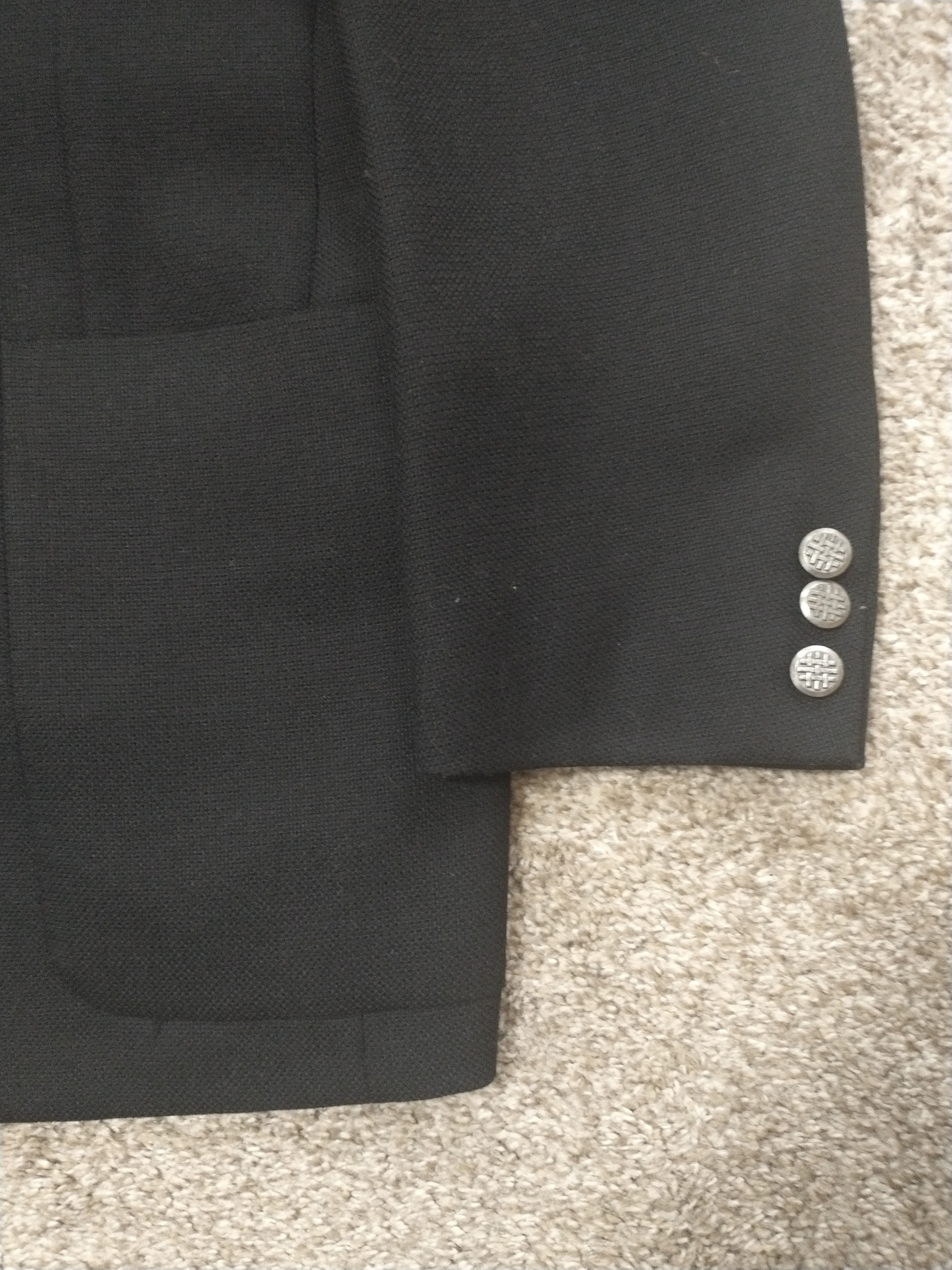Hickey Freeman Hickey Freeman 42R Navy Blue Mohair / Wool Blend Blazer Size 42R - 8 Thumbnail