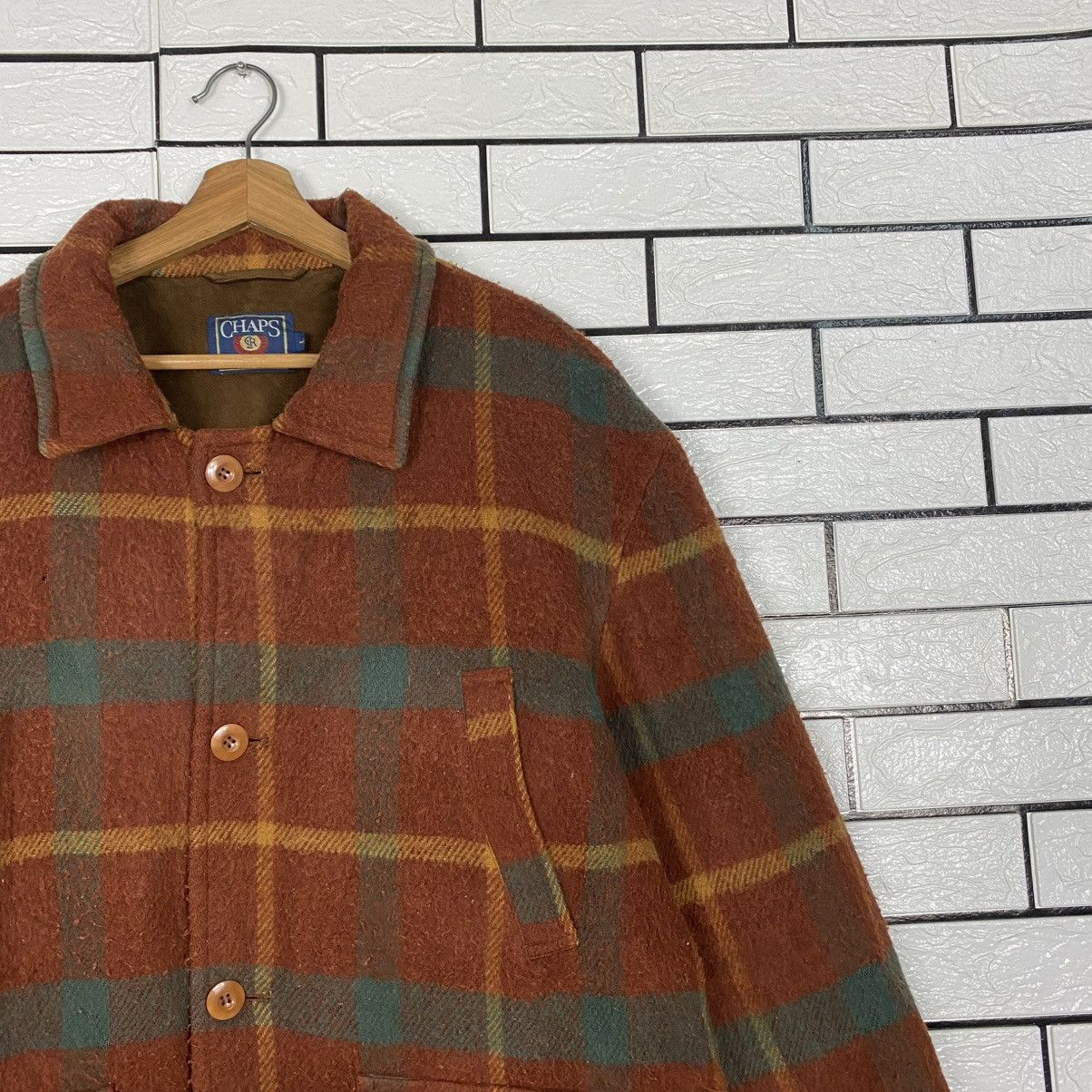 Chaps Ralph Lauren 🔥VINTAGE WOOL BUTTON JACKET CHAPS RALPH LAUREN BLANKET Size US L / EU 52-54 / 3 - 6 Thumbnail