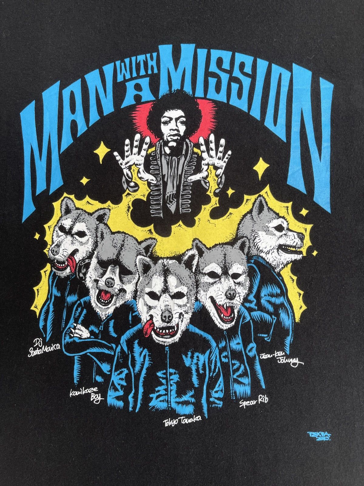 Band Tees Rare🔥Vintage Japanese Rock Band Man With A Mission Size US L / EU 52-54 / 3 - 2 Thumbnail