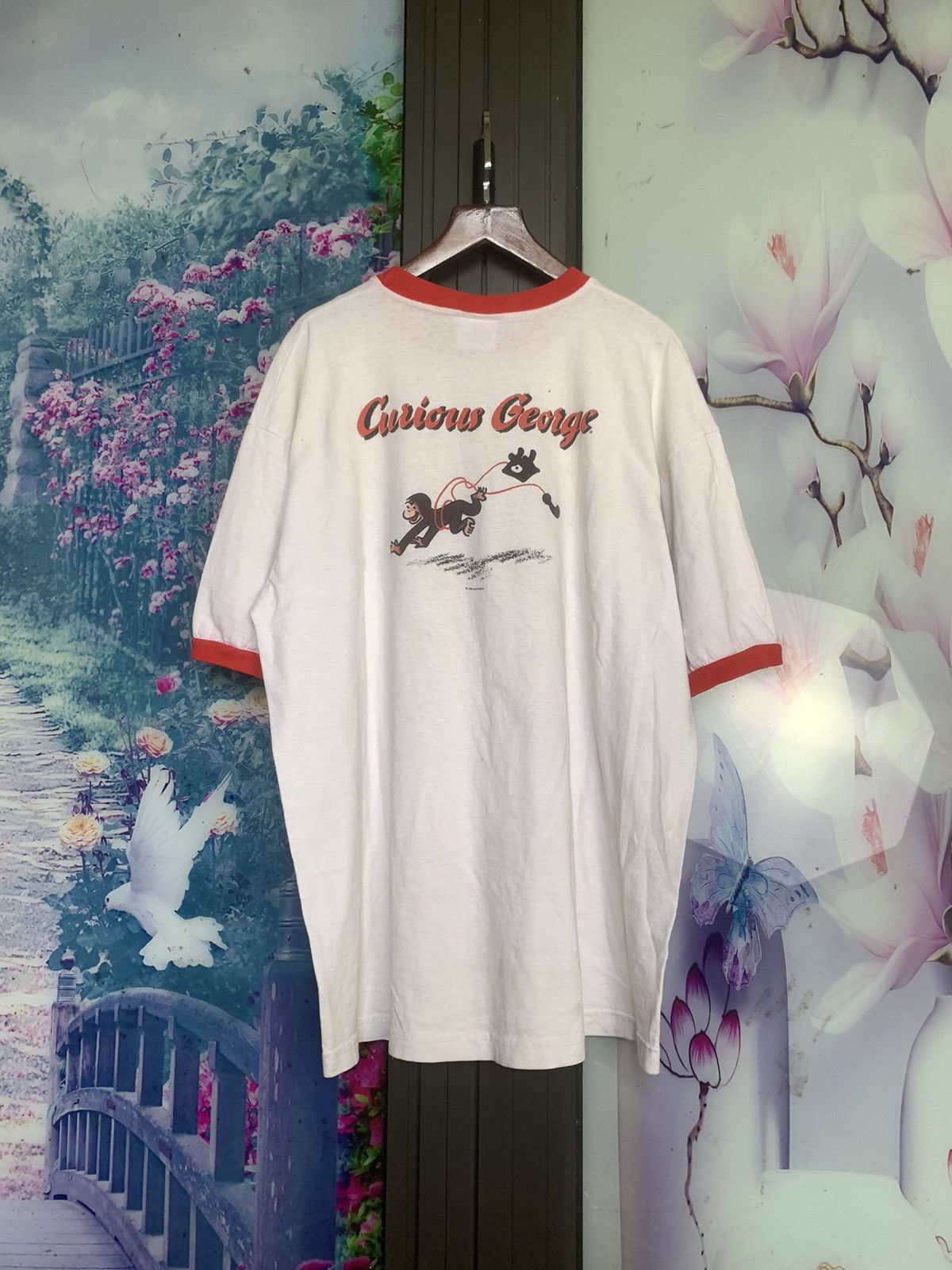 Cartoon Network × Vintage 🐒 Vintage 1995 Cartoon TV “ Curious George “ Size US L / EU 52-54 / 3 - 2 Thumbnail