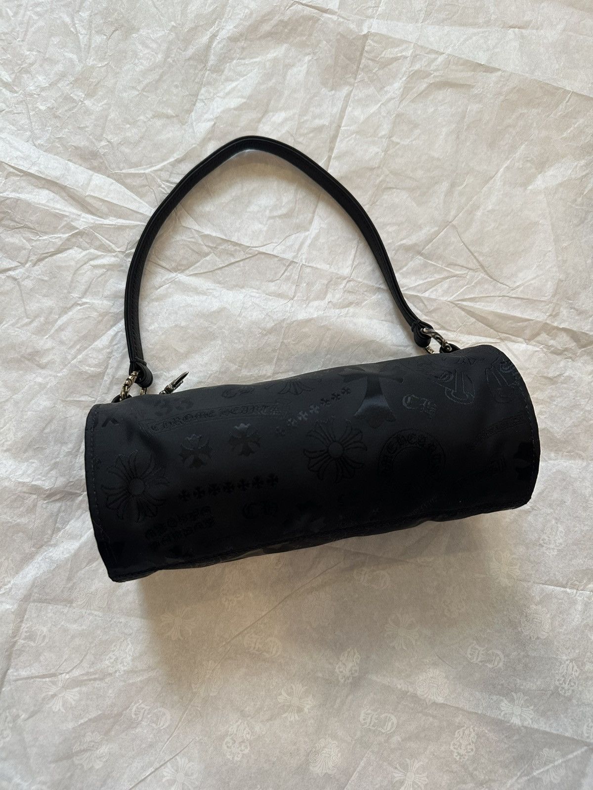 Chrome Hearts Chrome Hearts Nylon Tonal Monogram Cross Grinds Mini Handbag Size ONE SIZE - 4 Thumbnail