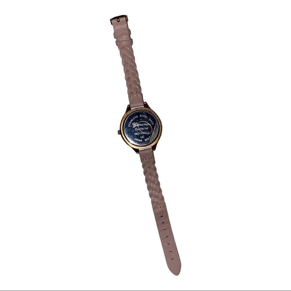 Designer Faux Leather Braided Floral Watch Size ONE SIZE - 5 Thumbnail