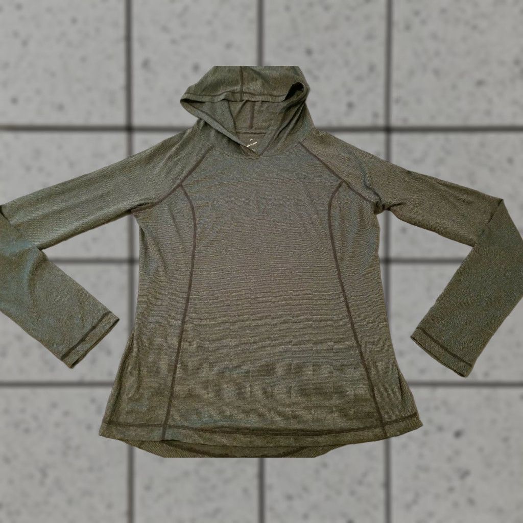 Vintage HEAD Womens Shirt L Gray Hooded Long Sleeve Tennis Athletic Gym Workout Size L / US 10 / IT 46 - 1 Thumbnail