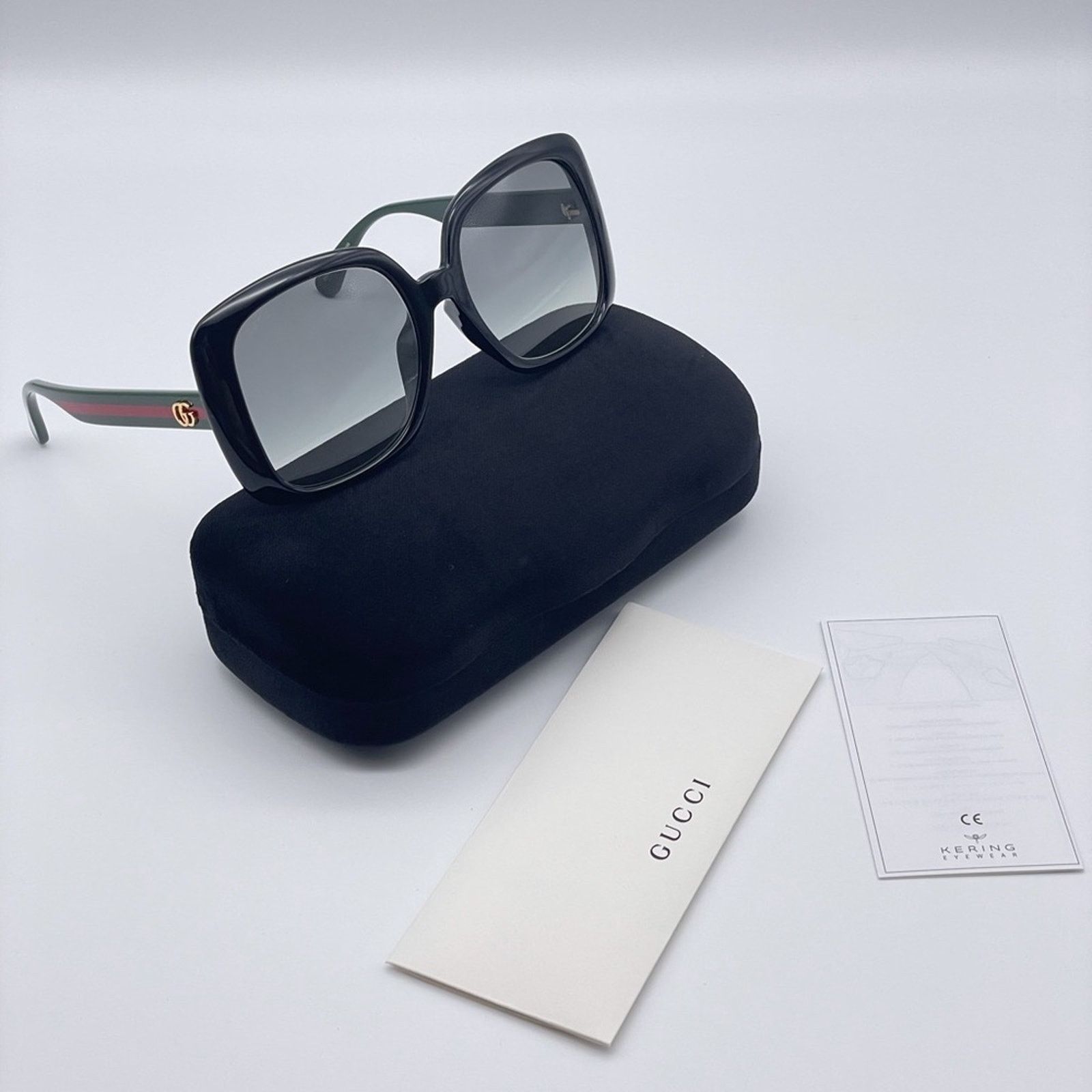 Gucci BRAND NEW GUCCI GG0714SA 001 Black/Grey Women Sunglasses Size ONE SIZE - 7 Thumbnail