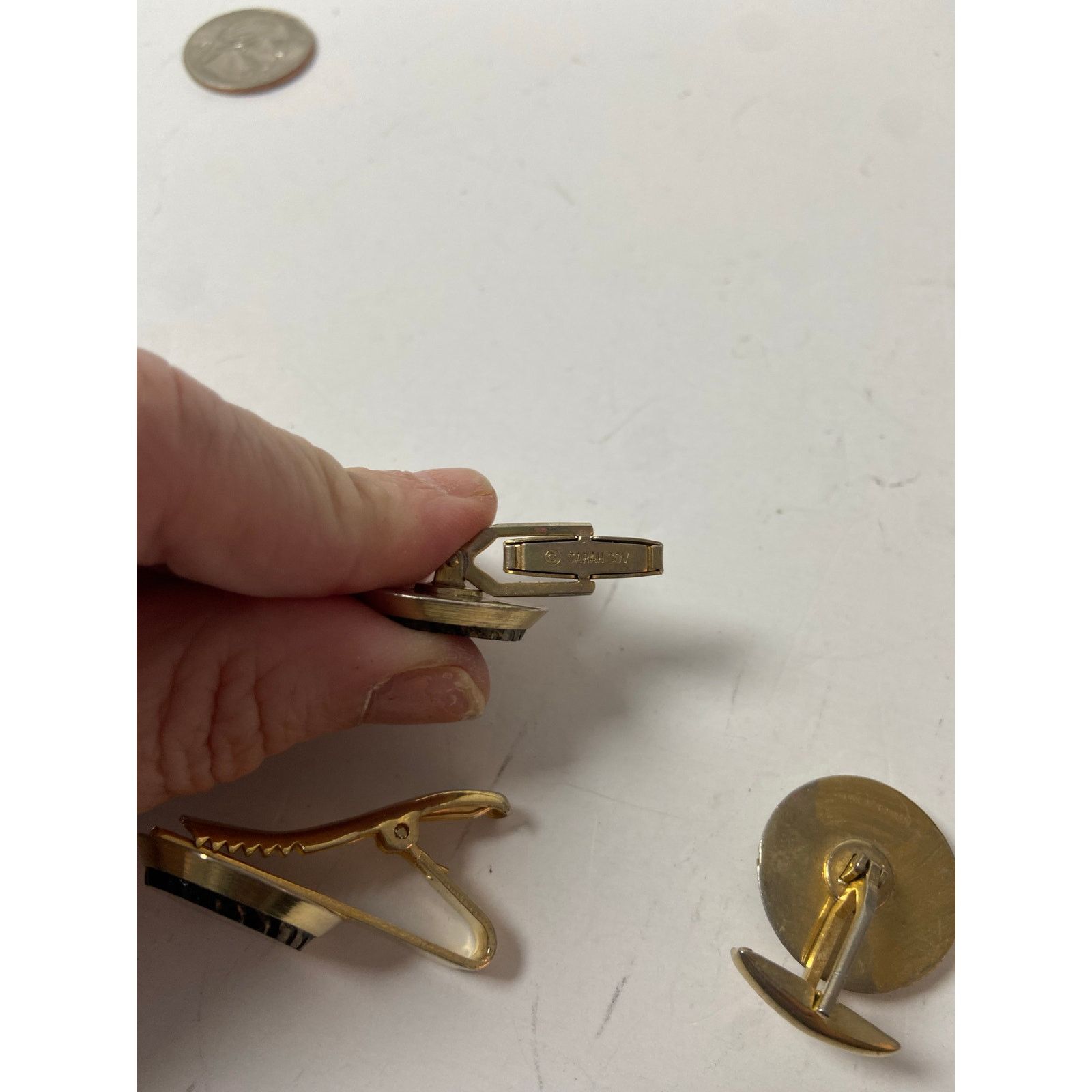 Vintage Sarah Coventry Cufflink Set - Classic Style, Great Condition Size ONE SIZE - 3 Thumbnail