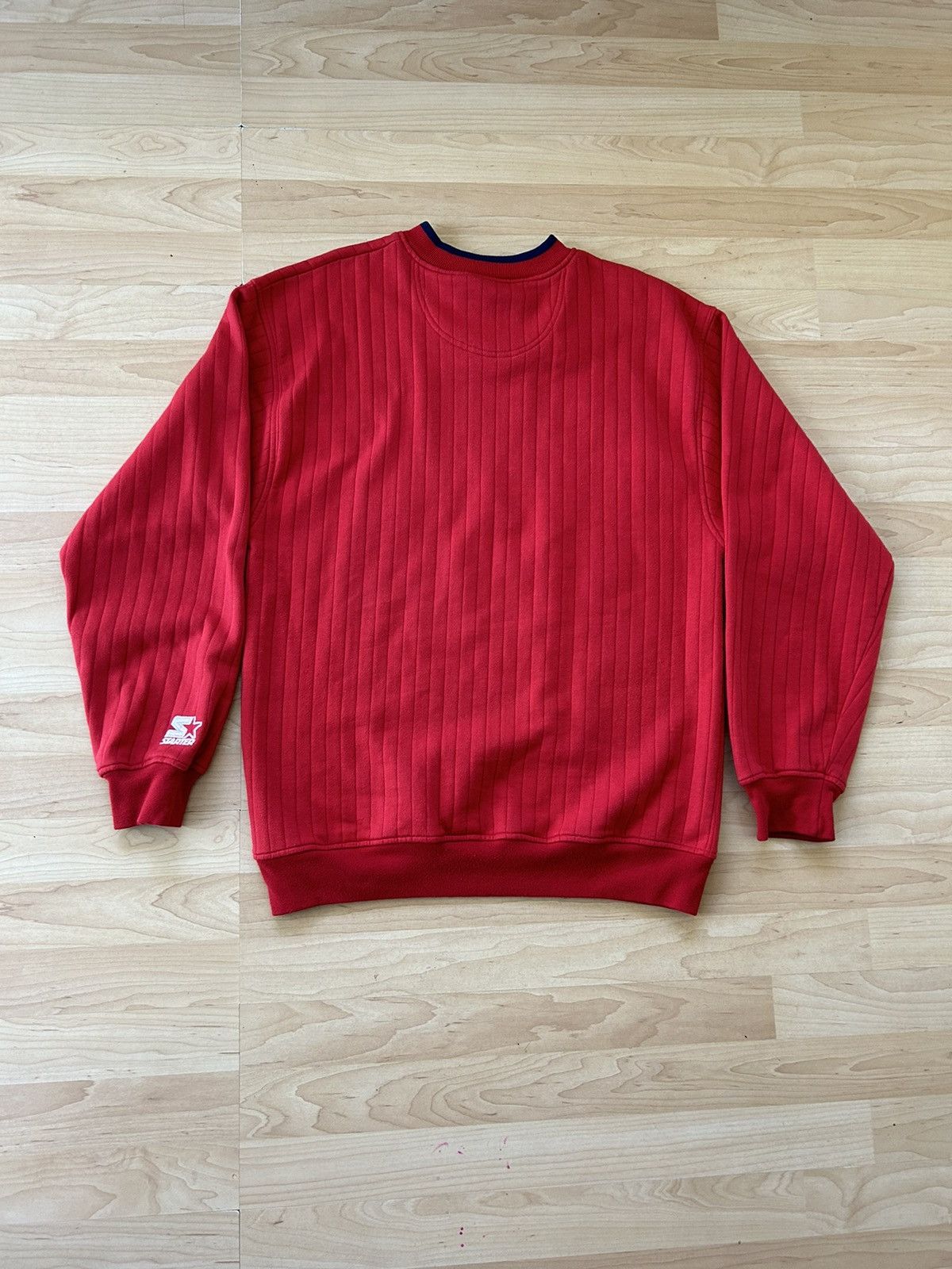 Starter Starter Cleveland Indians 90s Classic Red Crewneck Size US M / EU 48-50 / 2 - 2 Thumbnail