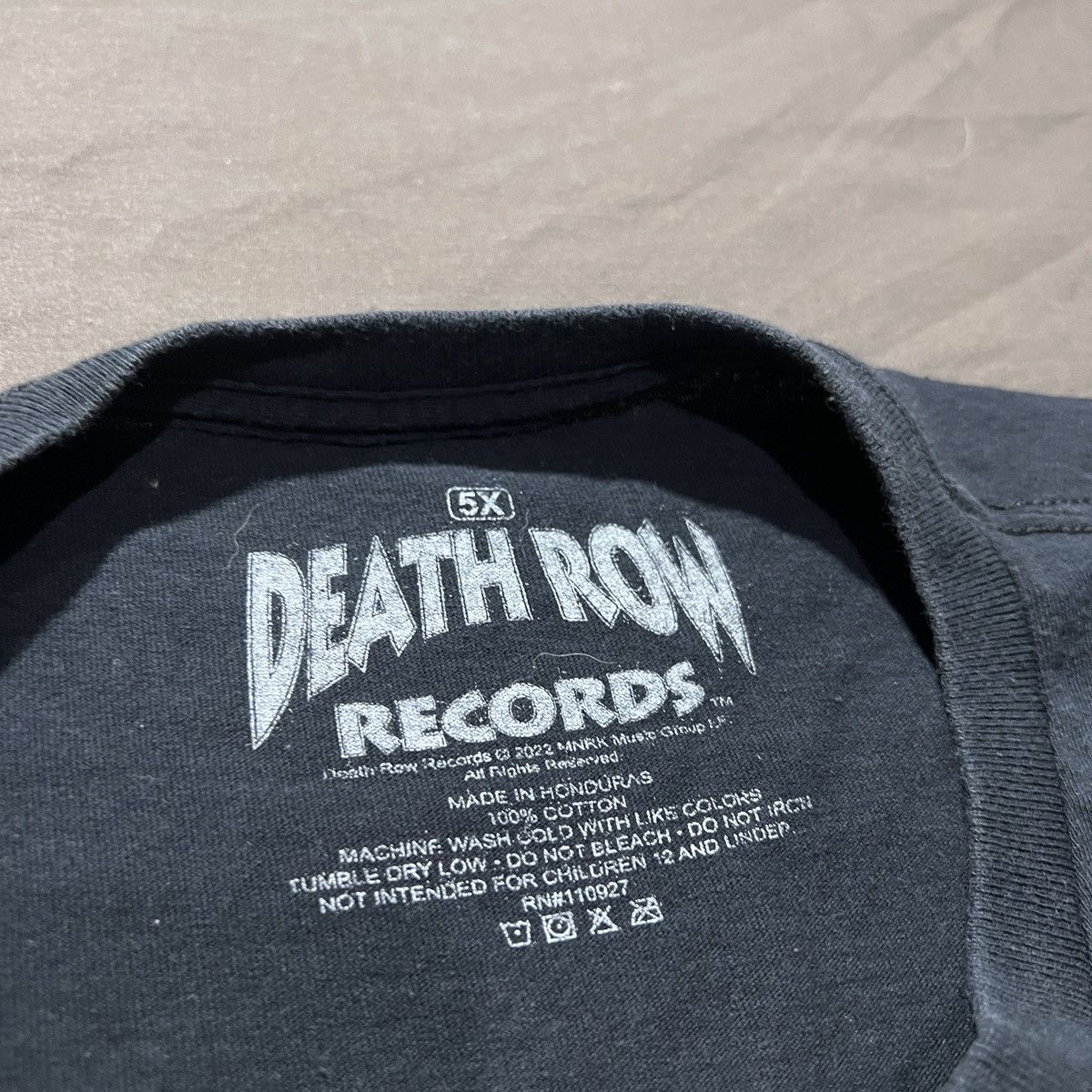 Rap Tees Death Row Records Promo Tee 5XL oversized Size US XXL / EU 58 / 5 - 3 Thumbnail