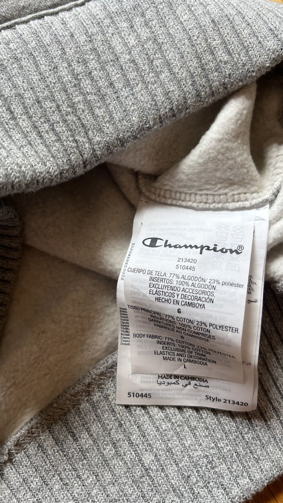 Band Tees × Champion × Vintage Champion sweatshirt big logo vintage band tee Large size Size US L / EU 52-54 / 3 - 5 Thumbnail