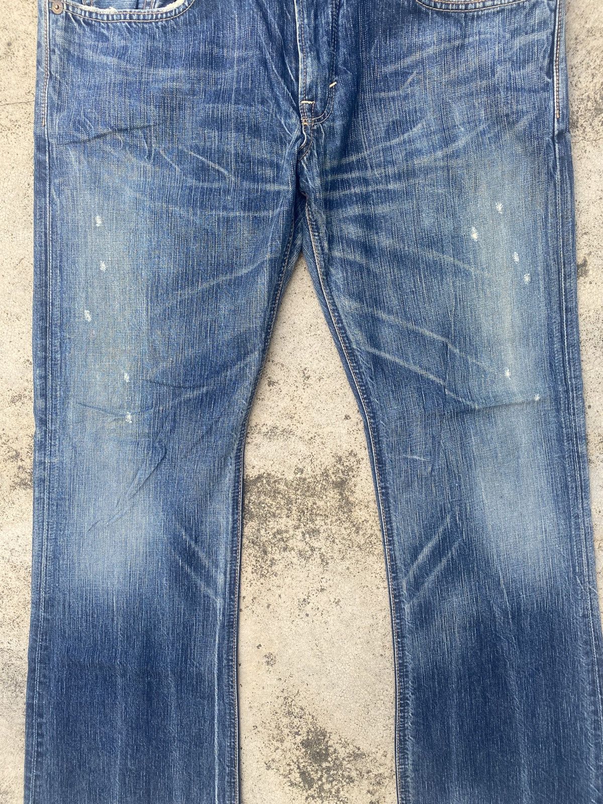 Edwin × If Six Was Nine × Vintage Vintage Flare Edwin Blue Trip Honeycomp Jeans Size US 36 / EU 52 - 9 Thumbnail
