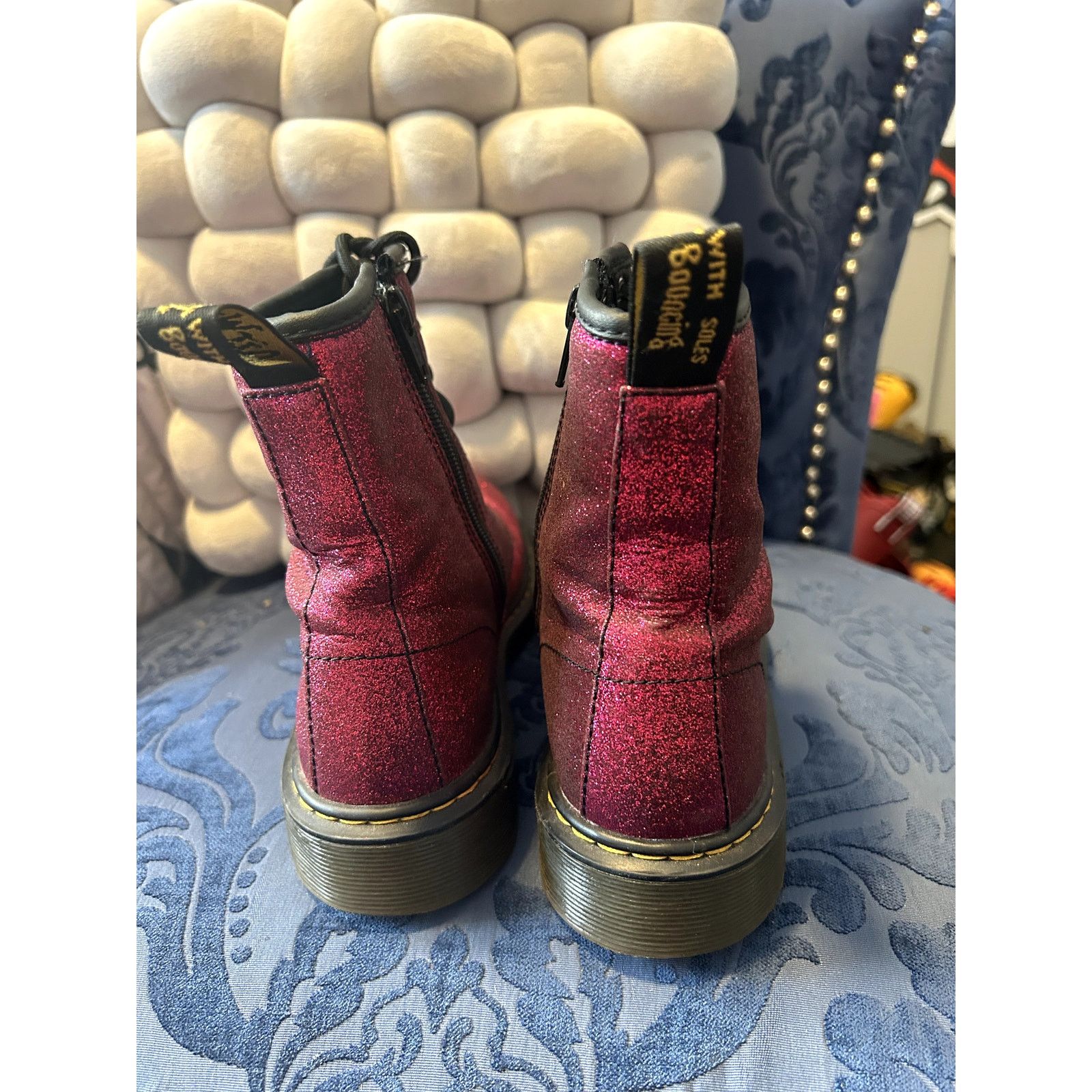 Dr. Martens Dr Martens Magenta Pink Delaney Glitter Size 6/EU 37 Size US 6 / IT 36 - 4 Thumbnail