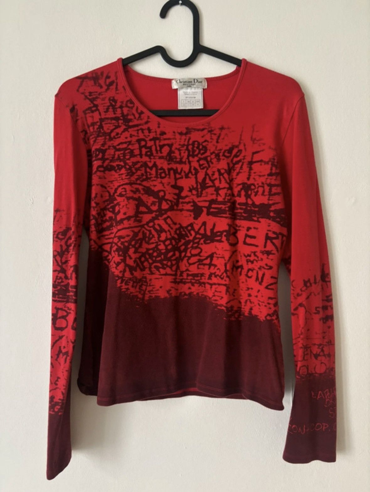 Designer × Vintage Rare Christian Dior Boutique top with cool print Size M / US 6-8 / IT 42-44 - 1 Thumbnail