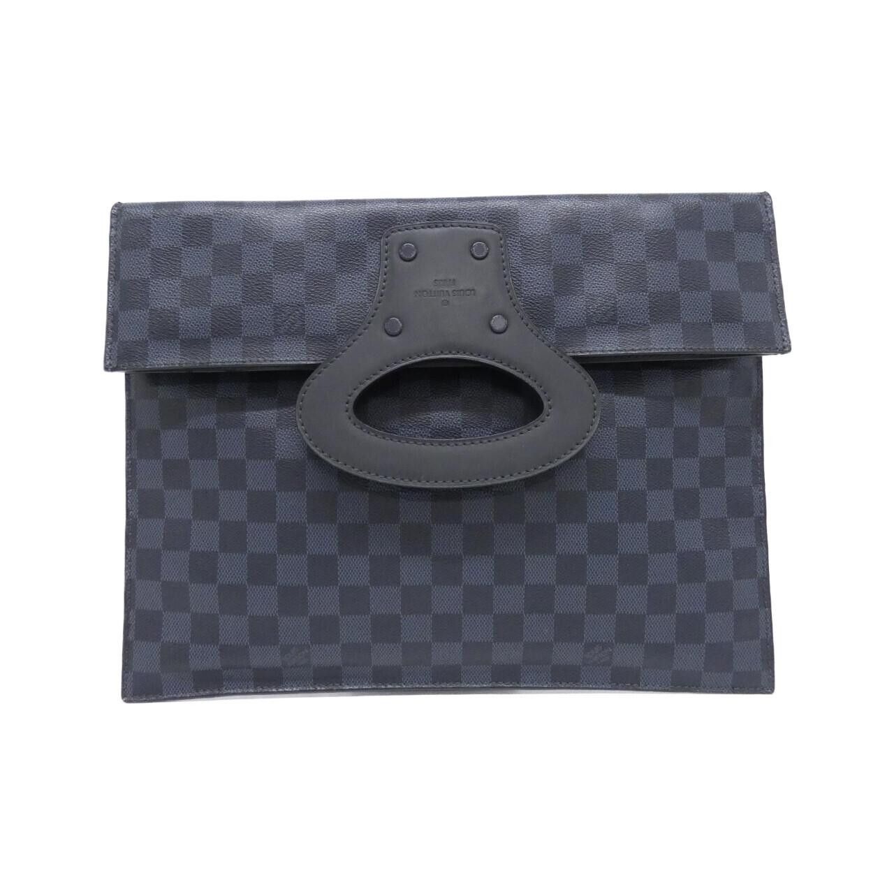 Louis Vuitton Louis Vuitton Louis Vuitton Damier Cobalt Portfolio Clutch Textile Clutch Bag N51101 DUTY FREE for USA Size ONE SIZE - 1 Thumbnail
