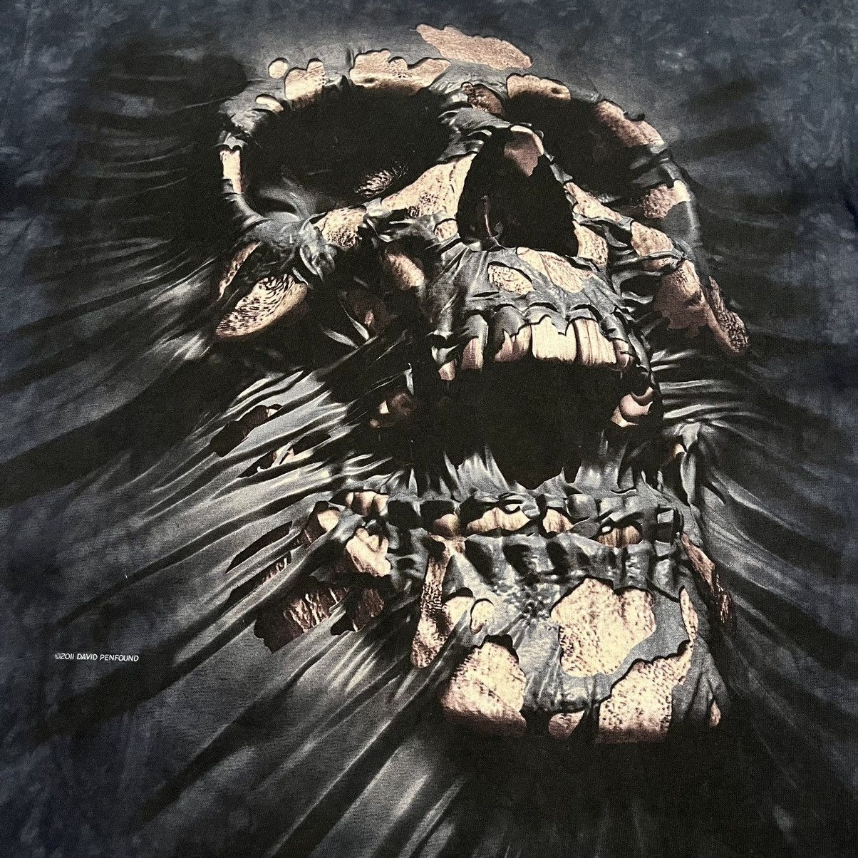 Affliction Vintage Y2K Affliction Style Skull Tie Dye Graphic Logo Tee Size US L / EU 52-54 / 3 - 3 Thumbnail