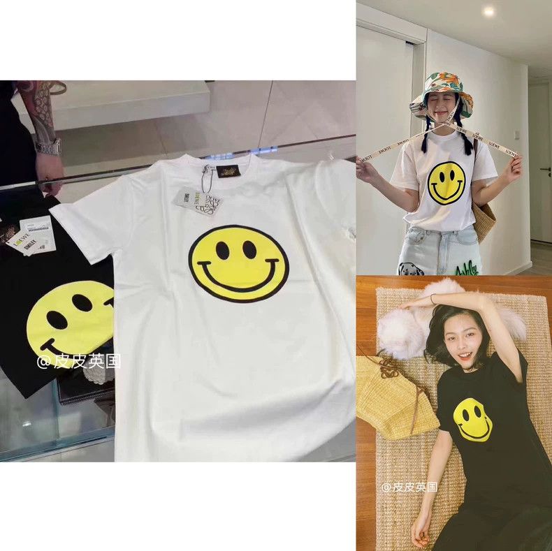 Loewe LOEWE Yellow smile T-shirt short sleeves Size S / US 4 / IT 40 - 1 Thumbnail